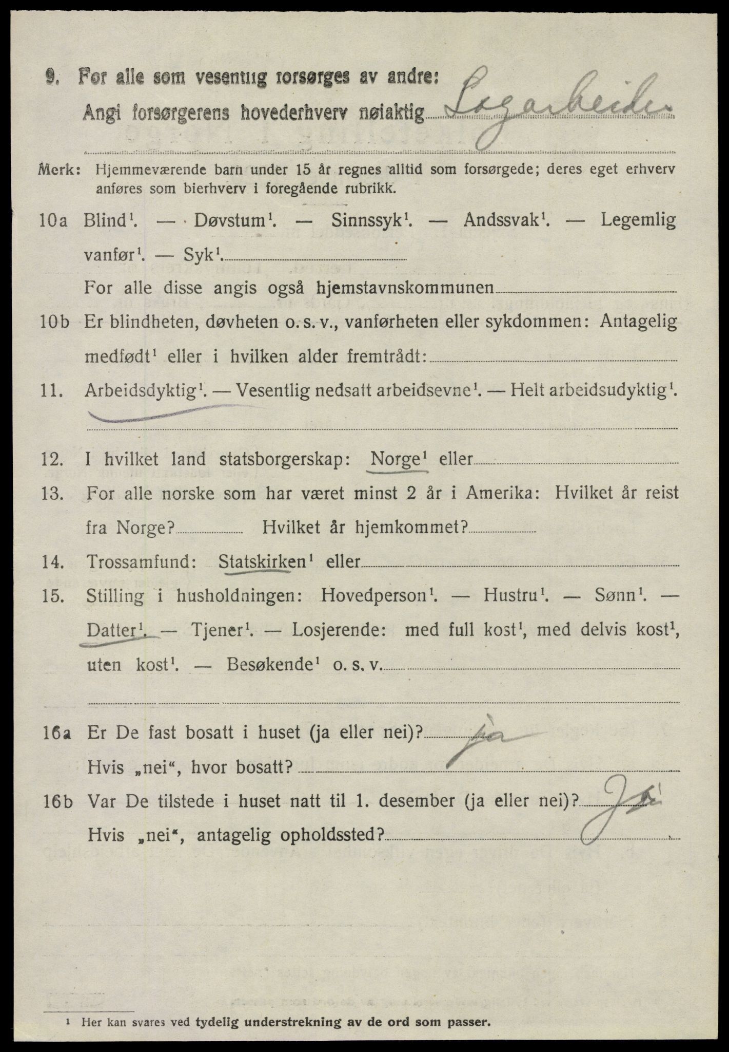 SAO, 1920 census for Glemmen, 1920, p. 18540