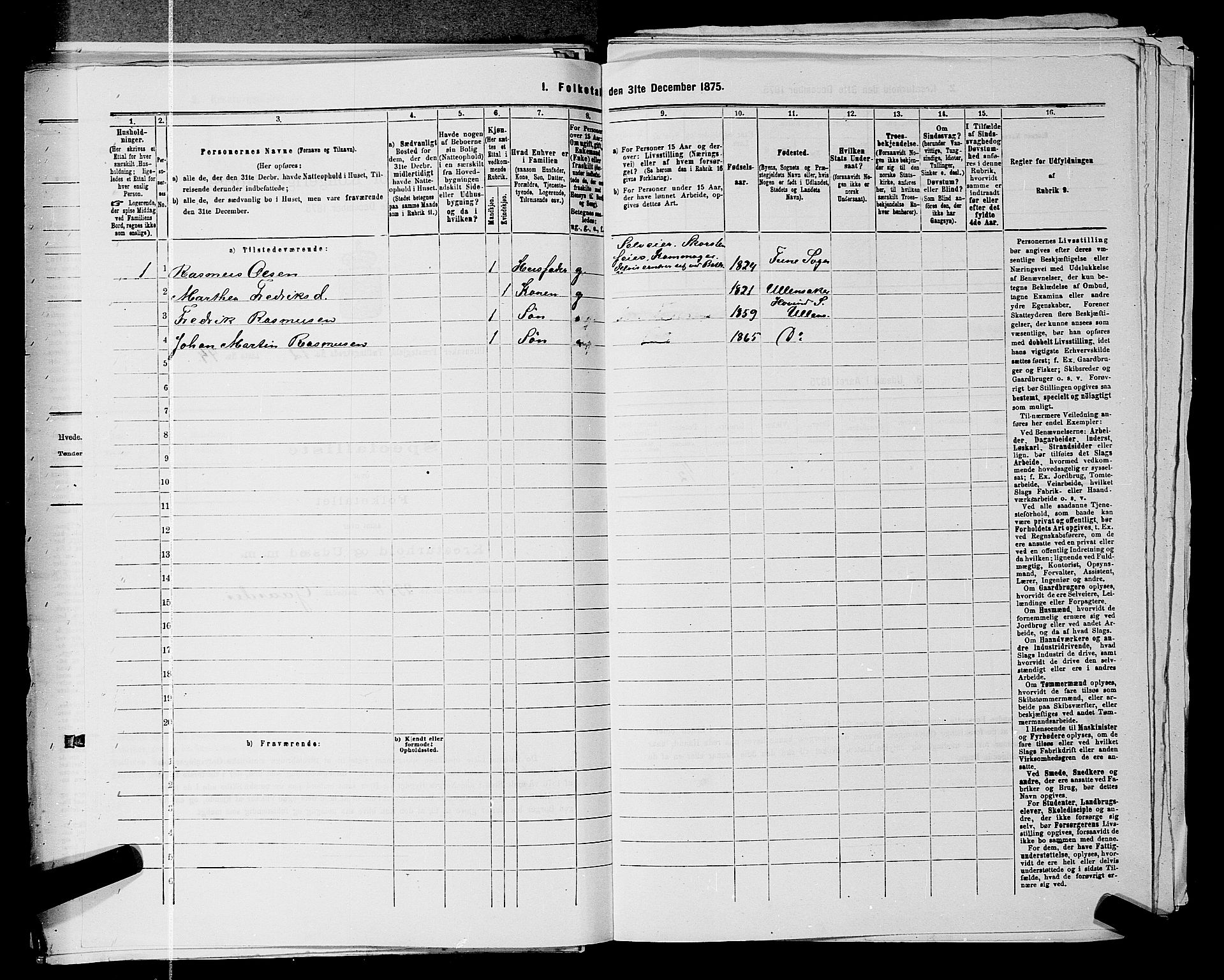 RA, 1875 census for 0235P Ullensaker, 1875, p. 1808