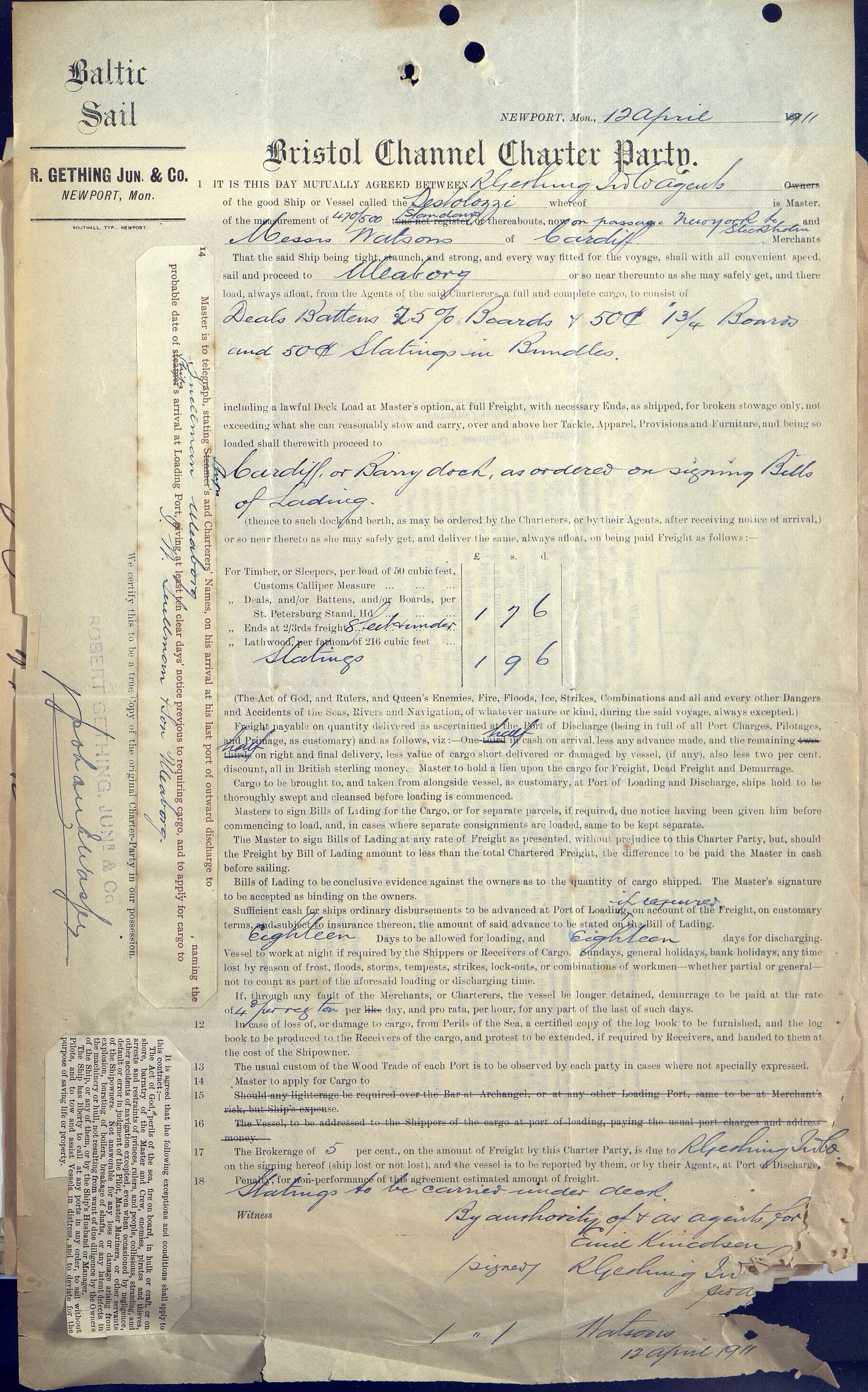 O. Terjesens rederi, AAKS/PA-2525/E/E01/L0002: Korrespondanse, 1893-1895