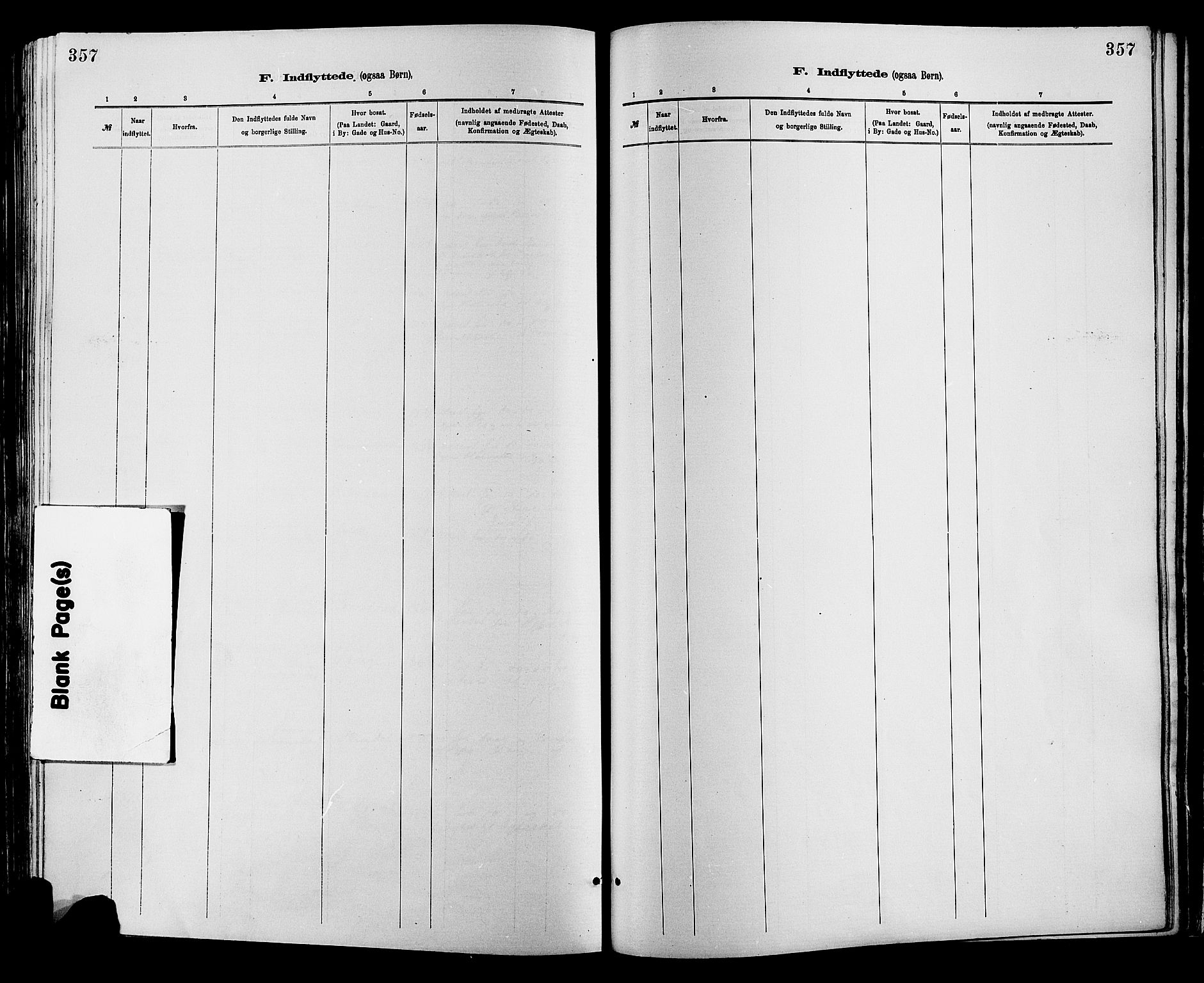 Sør-Fron prestekontor, SAH/PREST-010/H/Ha/Haa/L0003: Parish register (official) no. 3, 1881-1897, p. 357