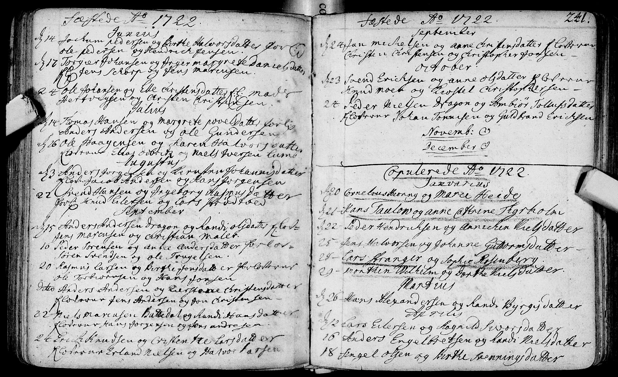 Bragernes kirkebøker, AV/SAKO-A-6/F/Fa/L0003: Parish register (official) no. I 3, 1706-1734, p. 241