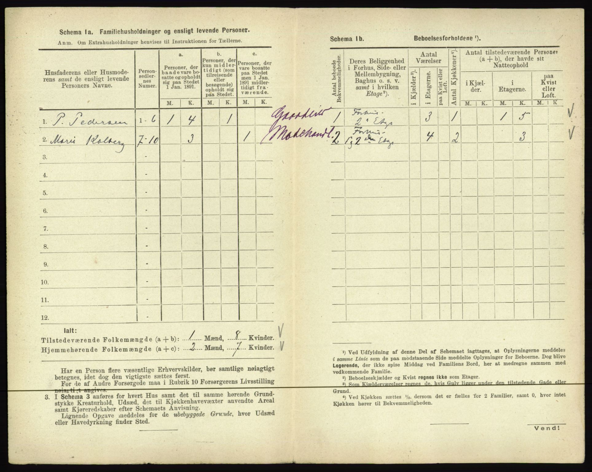 RA, 1891 census for 0502 Gjøvik, 1891, p. 167