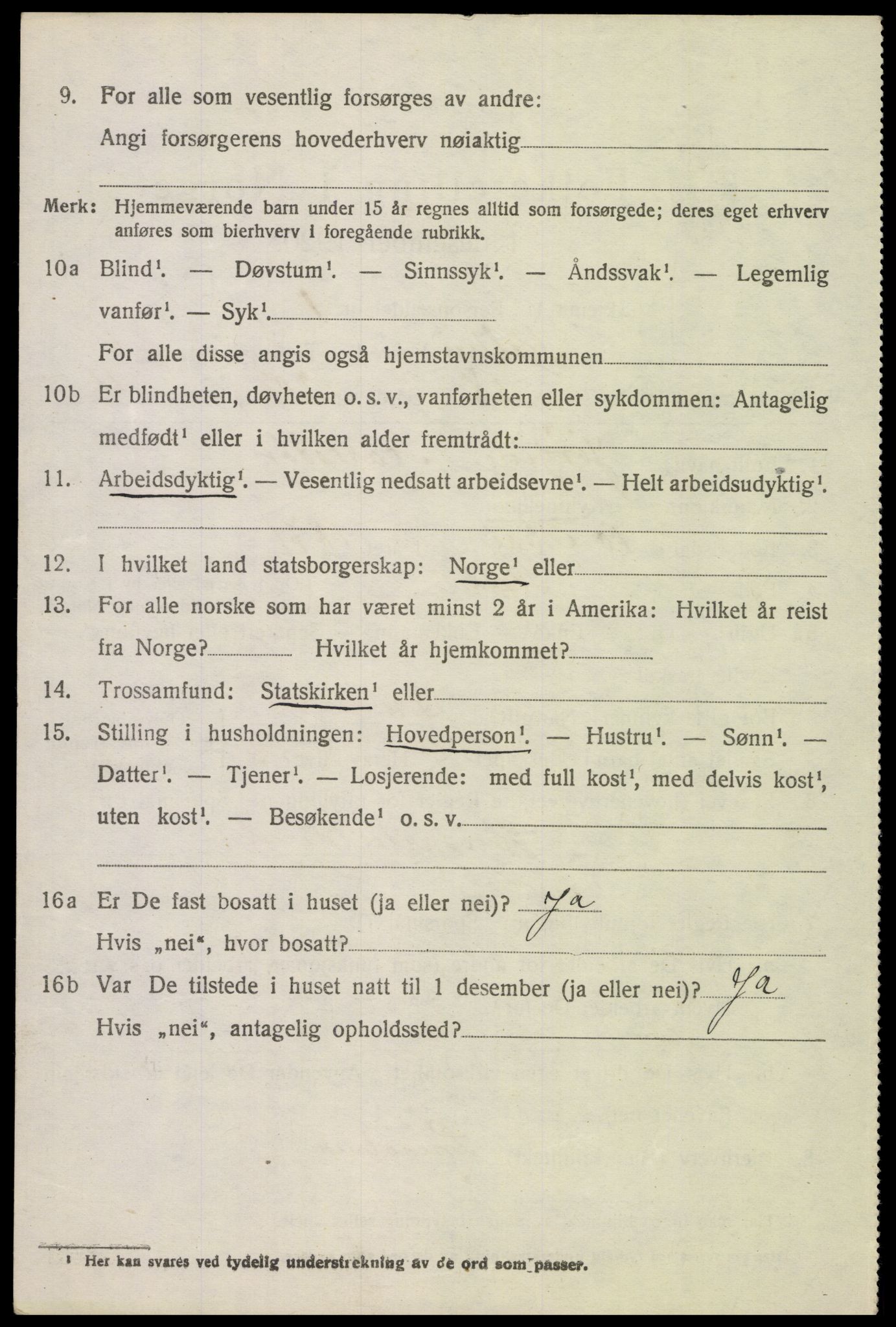 SAH, 1920 census for Kolbu, 1920, p. 5079