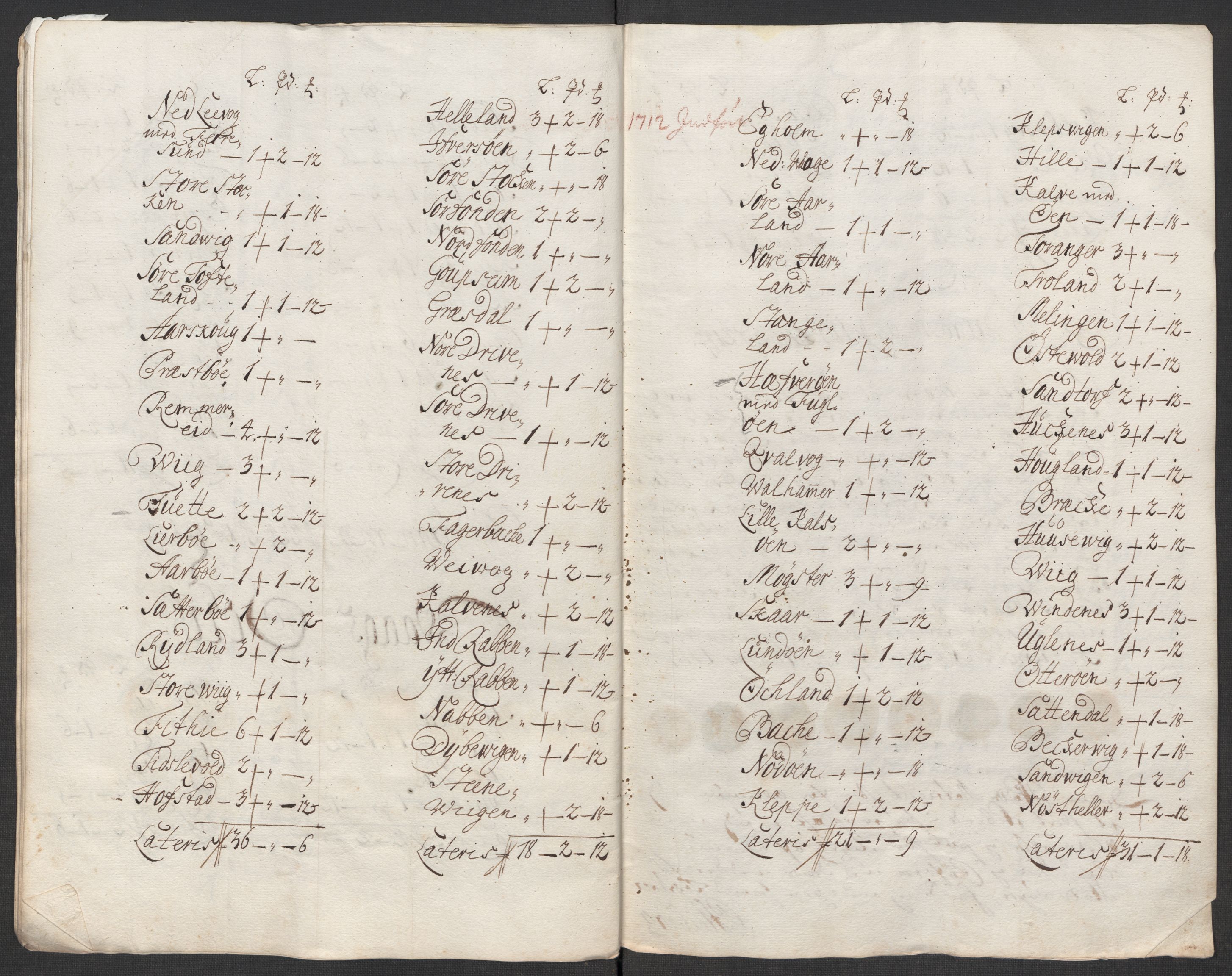 Rentekammeret inntil 1814, Reviderte regnskaper, Fogderegnskap, AV/RA-EA-4092/R48/L2988: Fogderegnskap Sunnhordland og Hardanger, 1712, p. 40