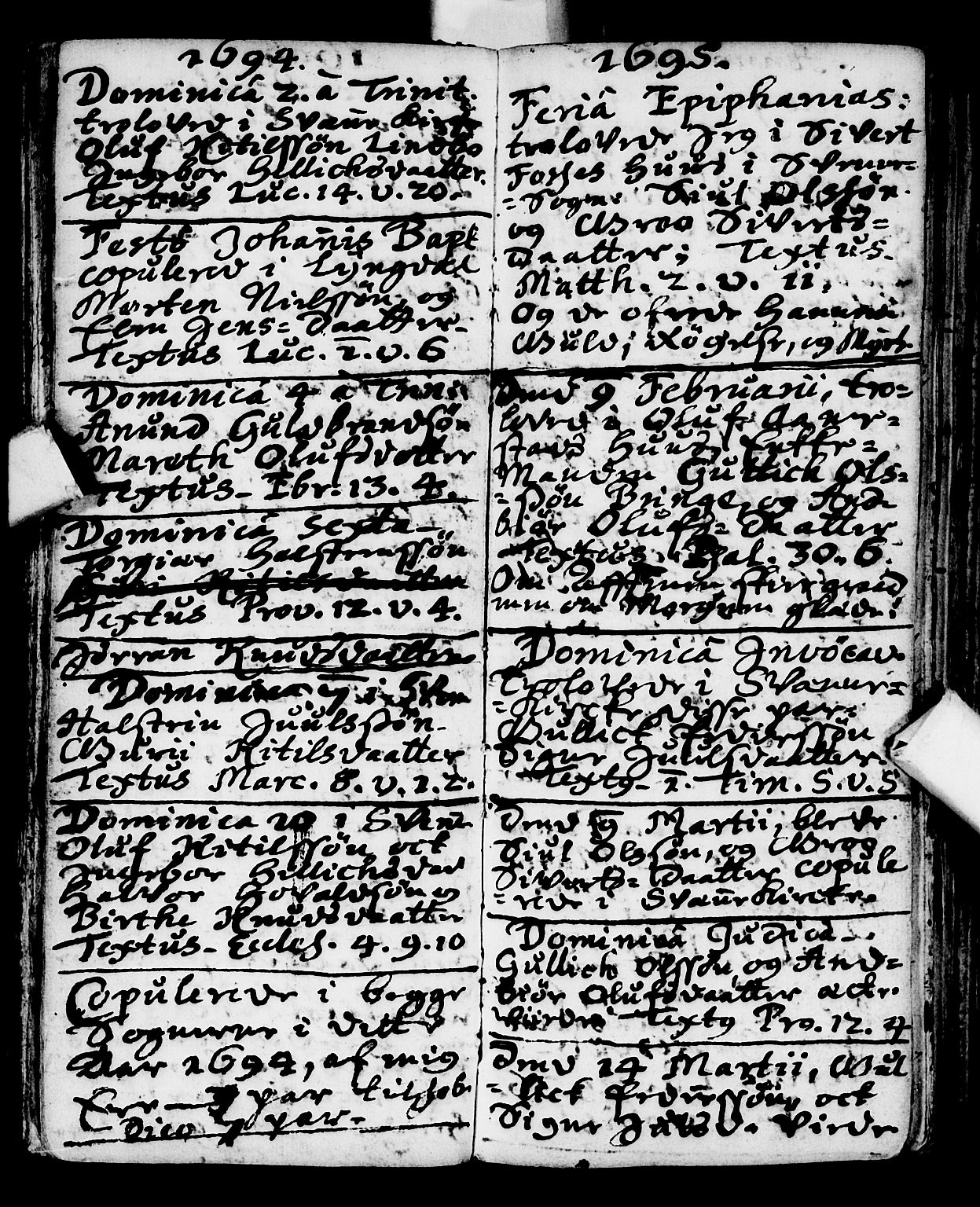 Flesberg kirkebøker, SAKO/A-18/F/Fa/L0001: Parish register (official) no. I 1, 1688-1725