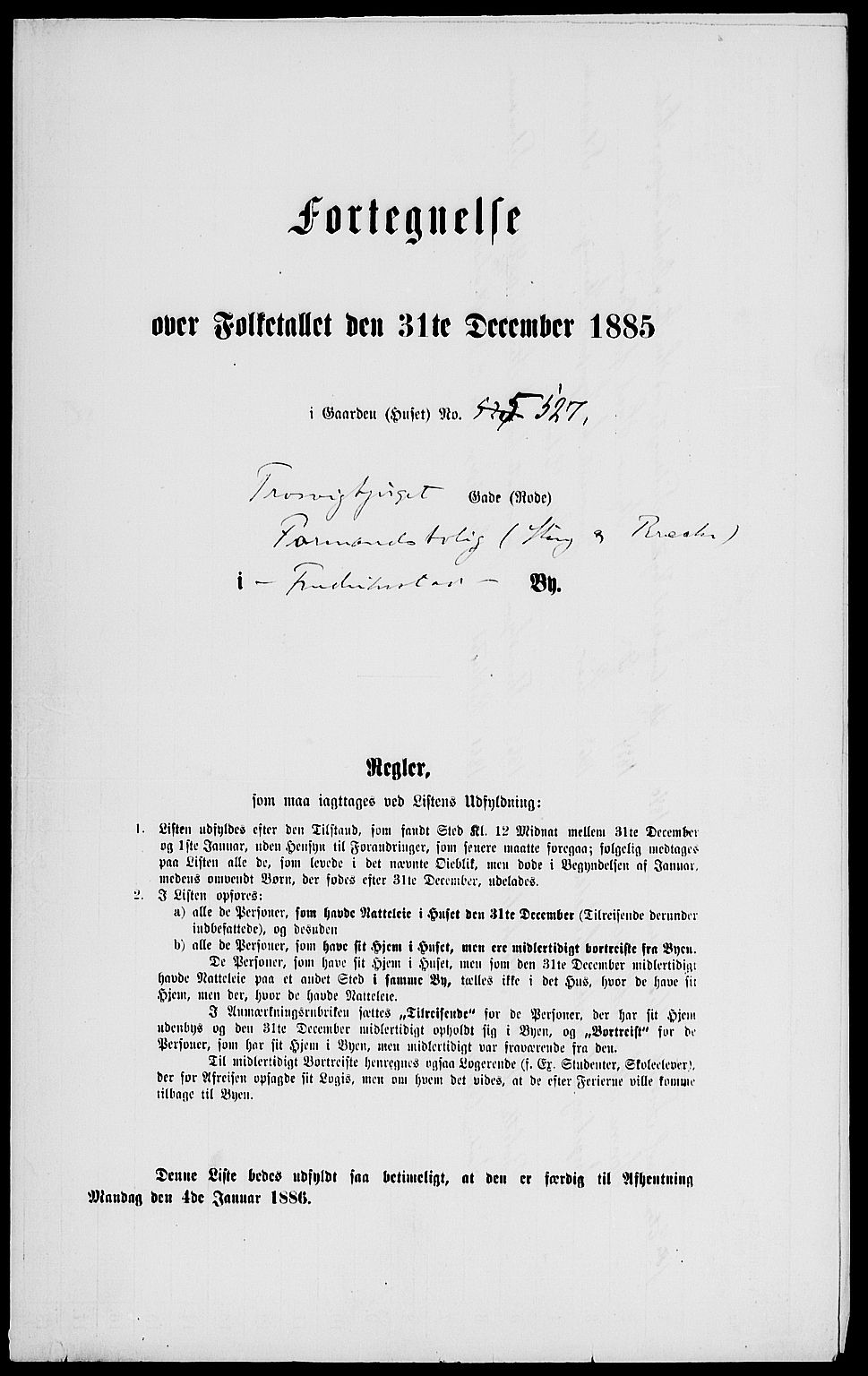 RA, 1885 census for 0103 Fredrikstad, 1885, p. 1451