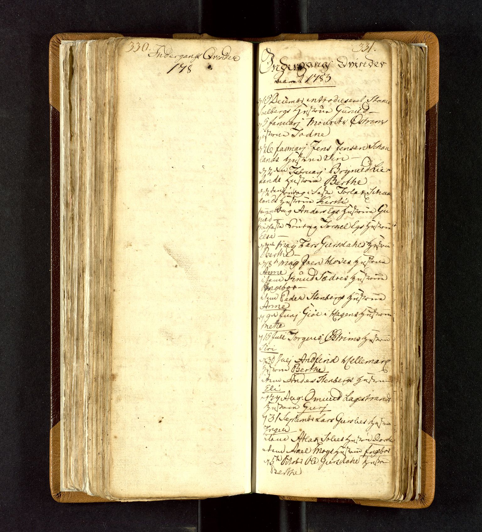 Lund sokneprestkontor, SAST/A-101809/S06/L0003: Parish register (official) no. A 3, 1761-1801, p. 330-331