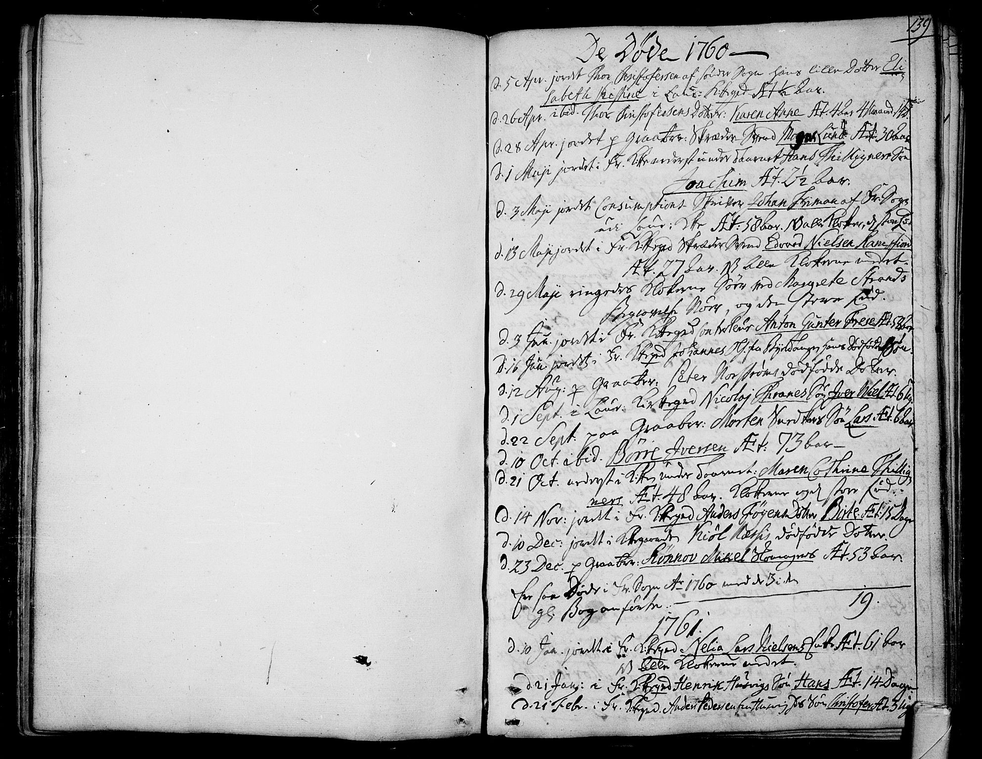 Tønsberg kirkebøker, SAKO/A-330/F/Fa/L0002: Parish register (official) no. I 2, 1760-1796, p. 139