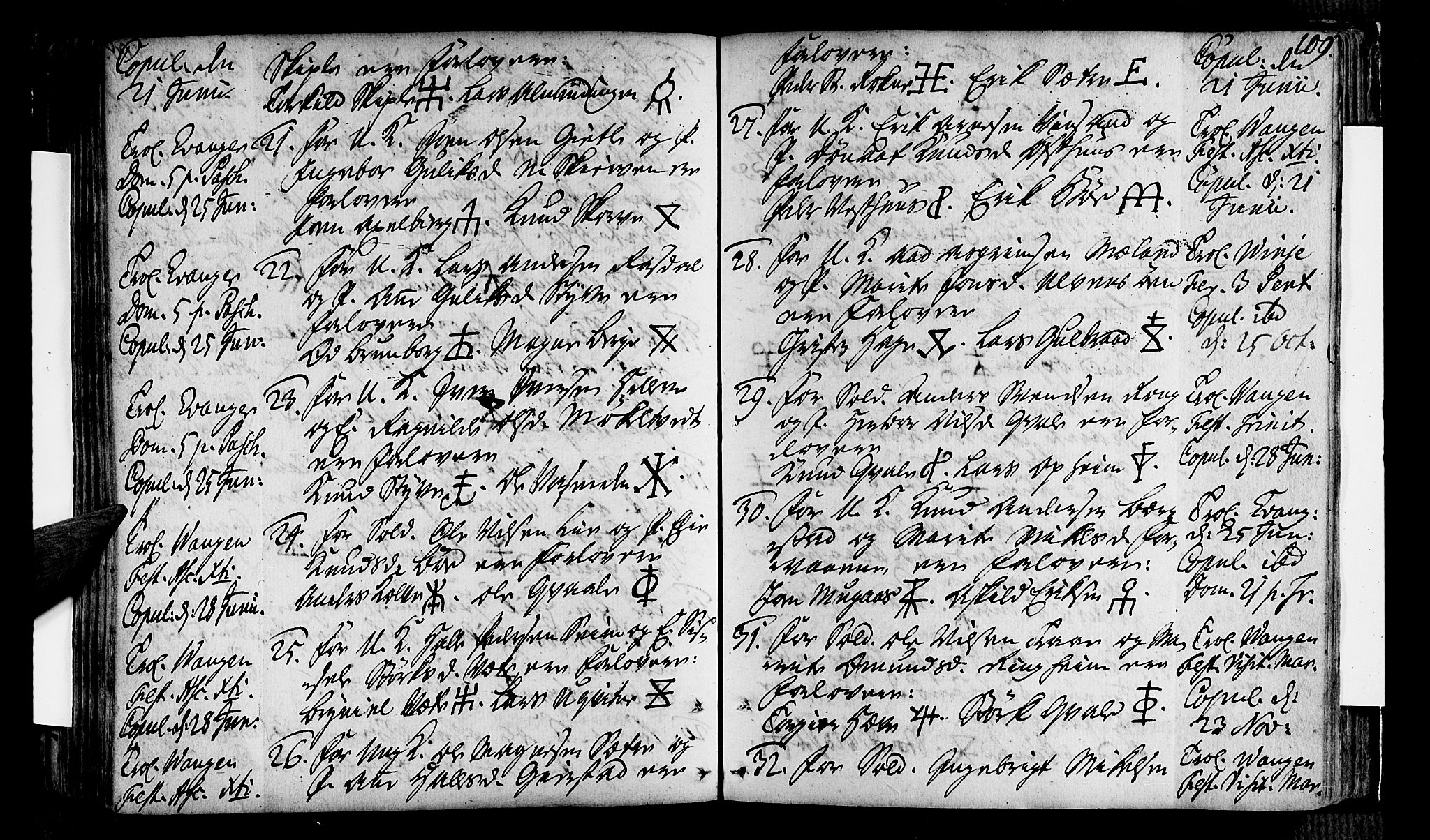 Voss sokneprestembete, AV/SAB-A-79001/H/Haa: Parish register (official) no. A 7, 1731-1773, p. 109