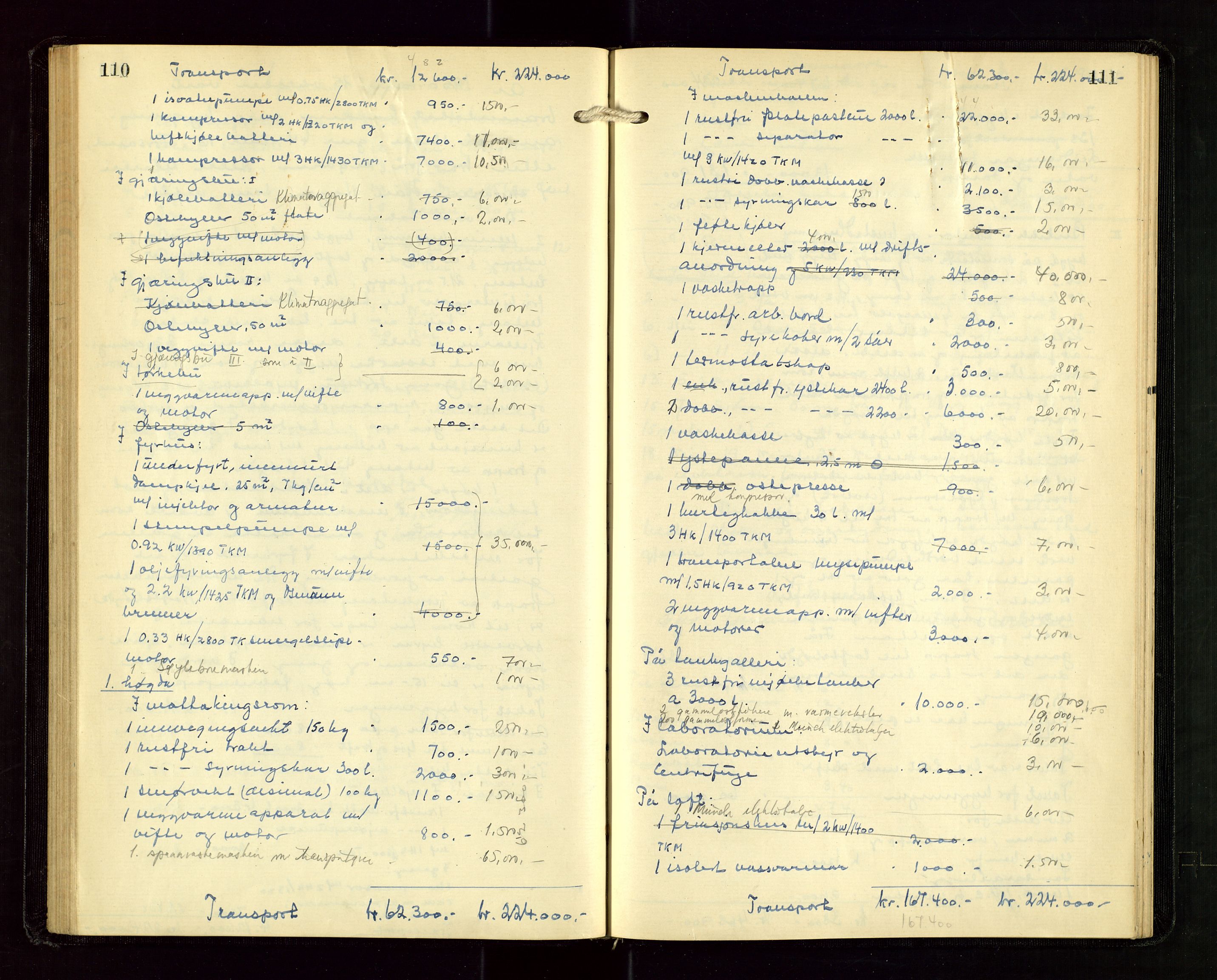 Høle og Forsand lensmannskontor, AV/SAST-A-100127/Goa/L0003: "Brandtakstprotokoll", 1936-1953, p. 110-111