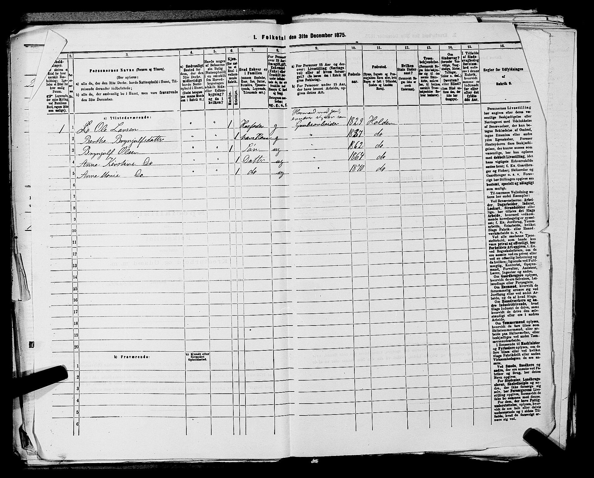 SAKO, 1875 census for 0819P Holla, 1875, p. 603