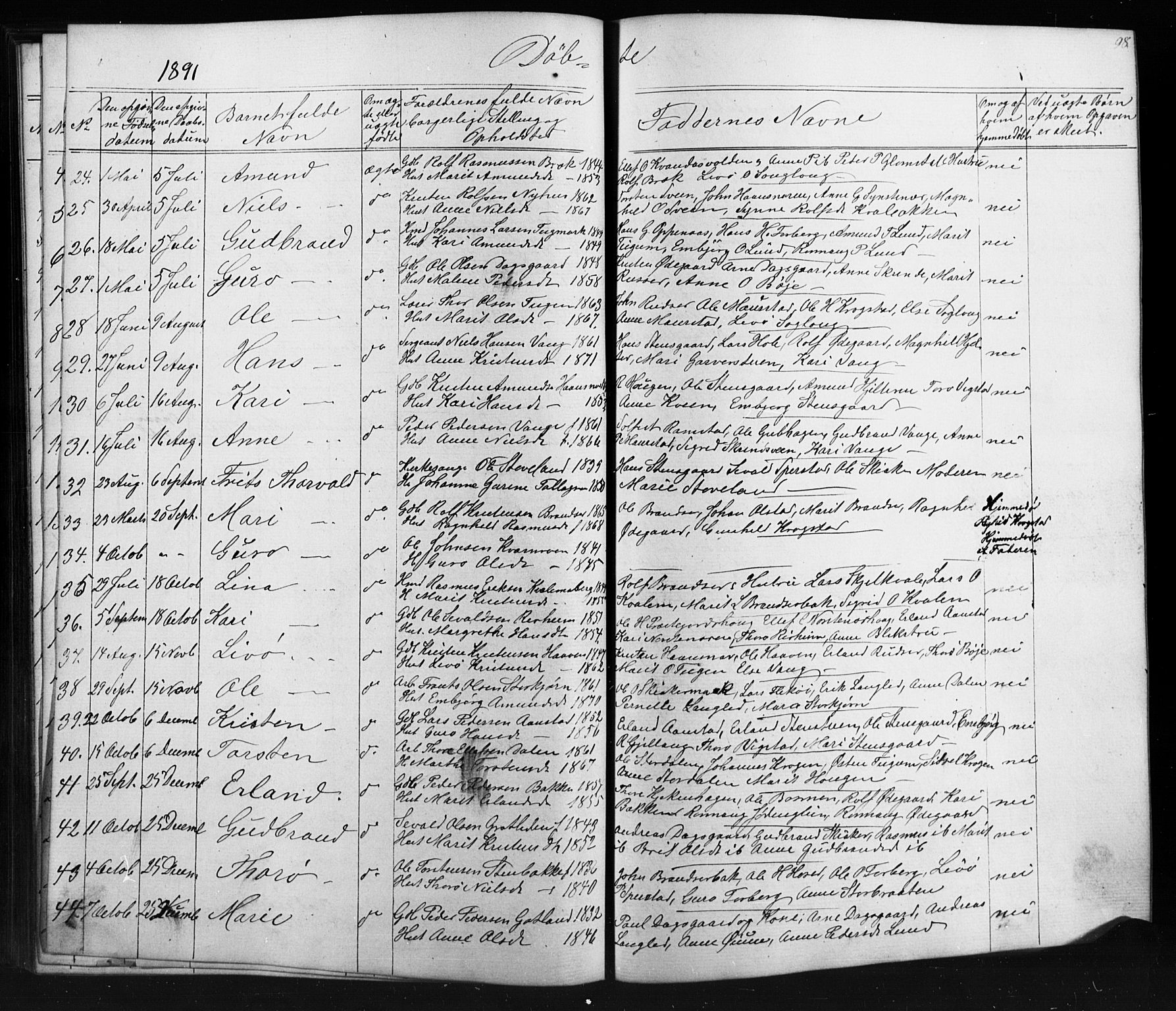 Skjåk prestekontor, SAH/PREST-072/H/Ha/Hab/L0001: Parish register (copy) no. 1, 1865-1893, p. 98