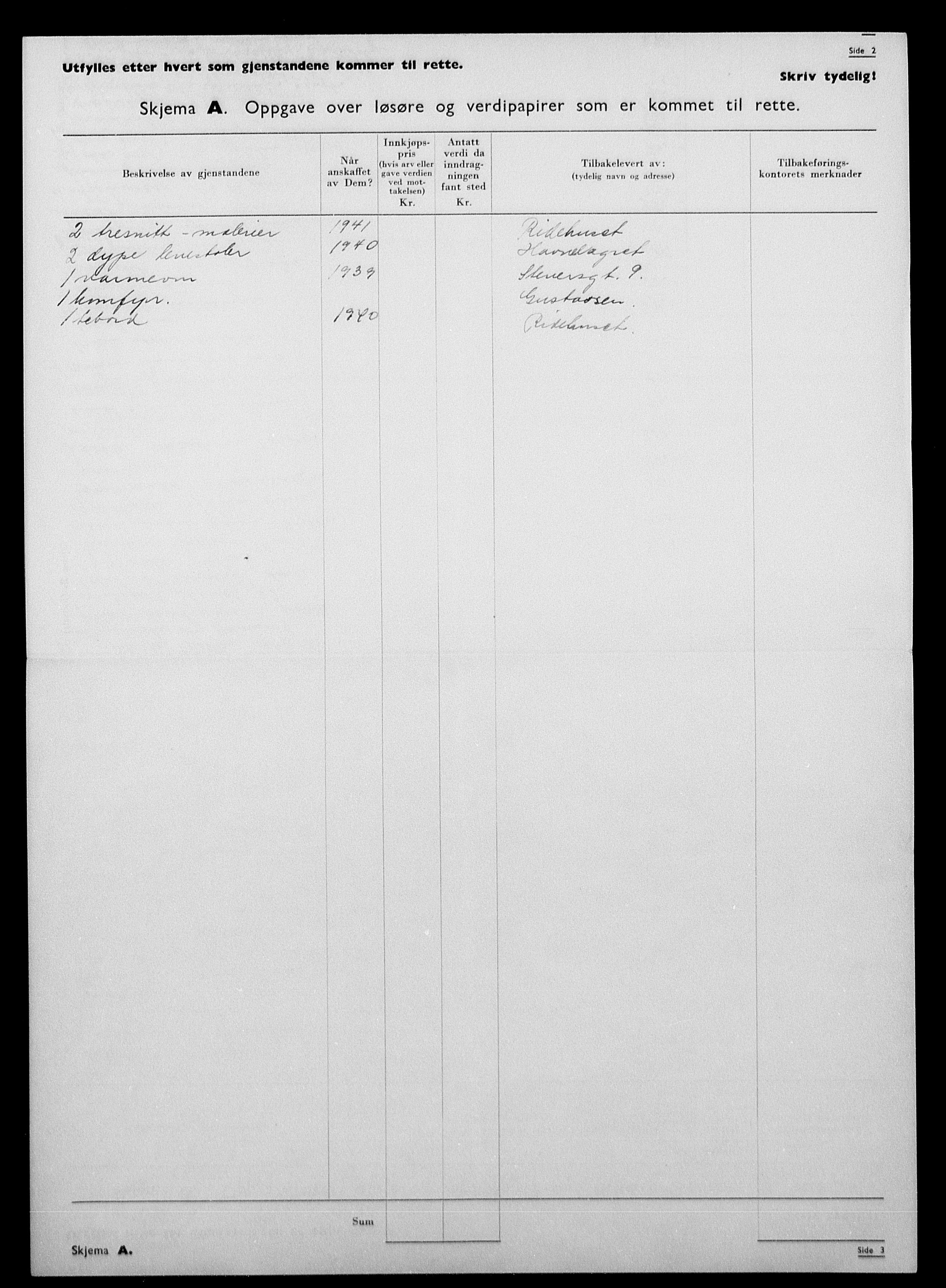 Justisdepartementet, Tilbakeføringskontoret for inndratte formuer, AV/RA-S-1564/H/Hc/Hcc/L0968: --, 1945-1947, p. 161