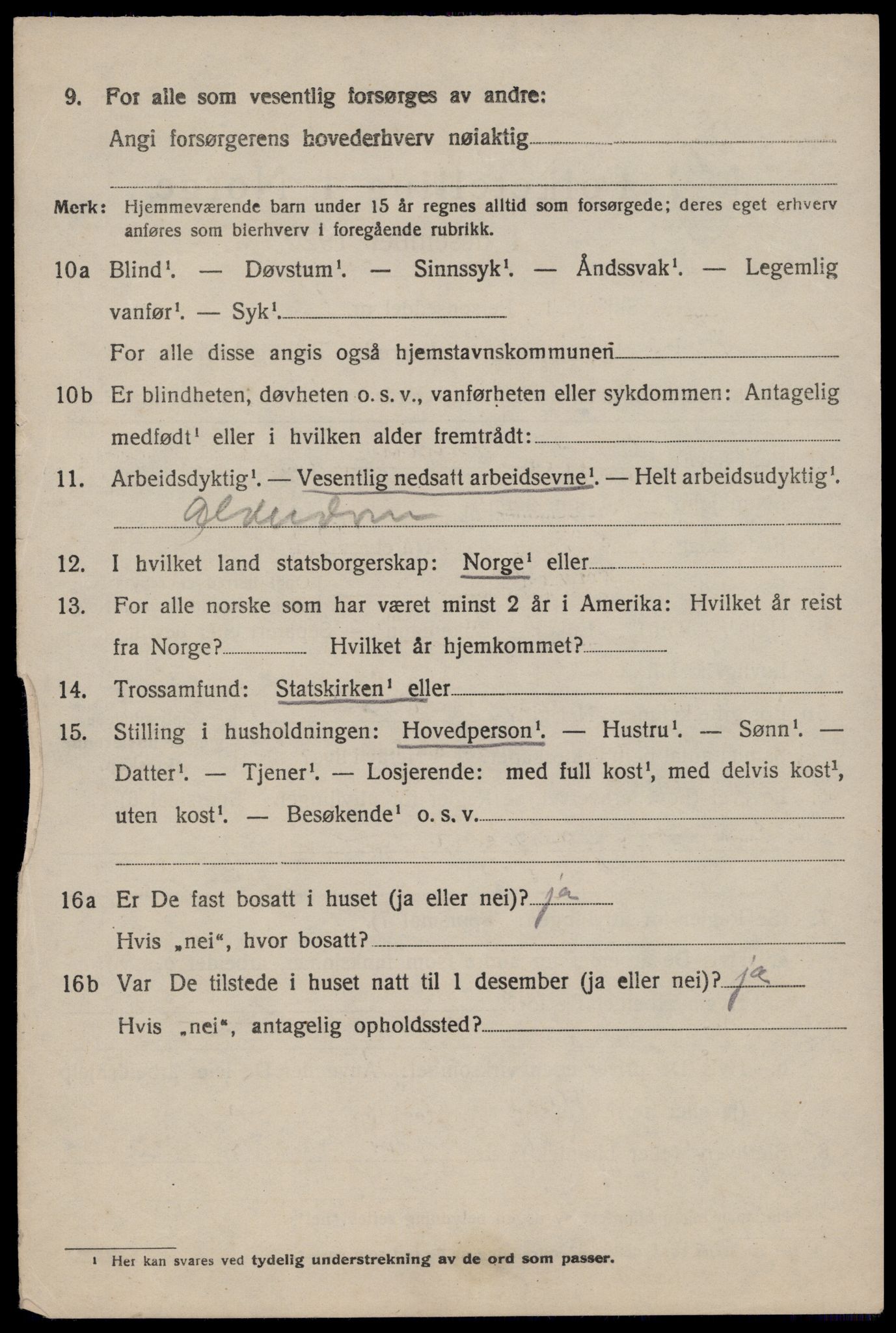 SAST, 1920 census for Finnøy, 1920, p. 2167