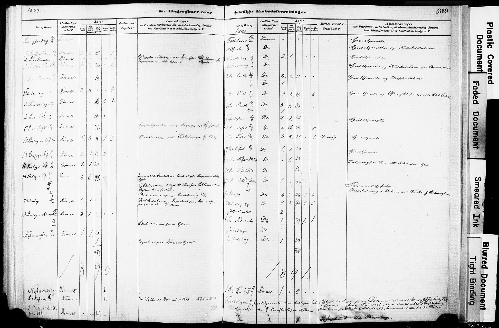 Ministerialprotokoller, klokkerbøker og fødselsregistre - Nordland, AV/SAT-A-1459/835/L0526: Parish register (official) no. 835A03II, 1881-1910, p. 369