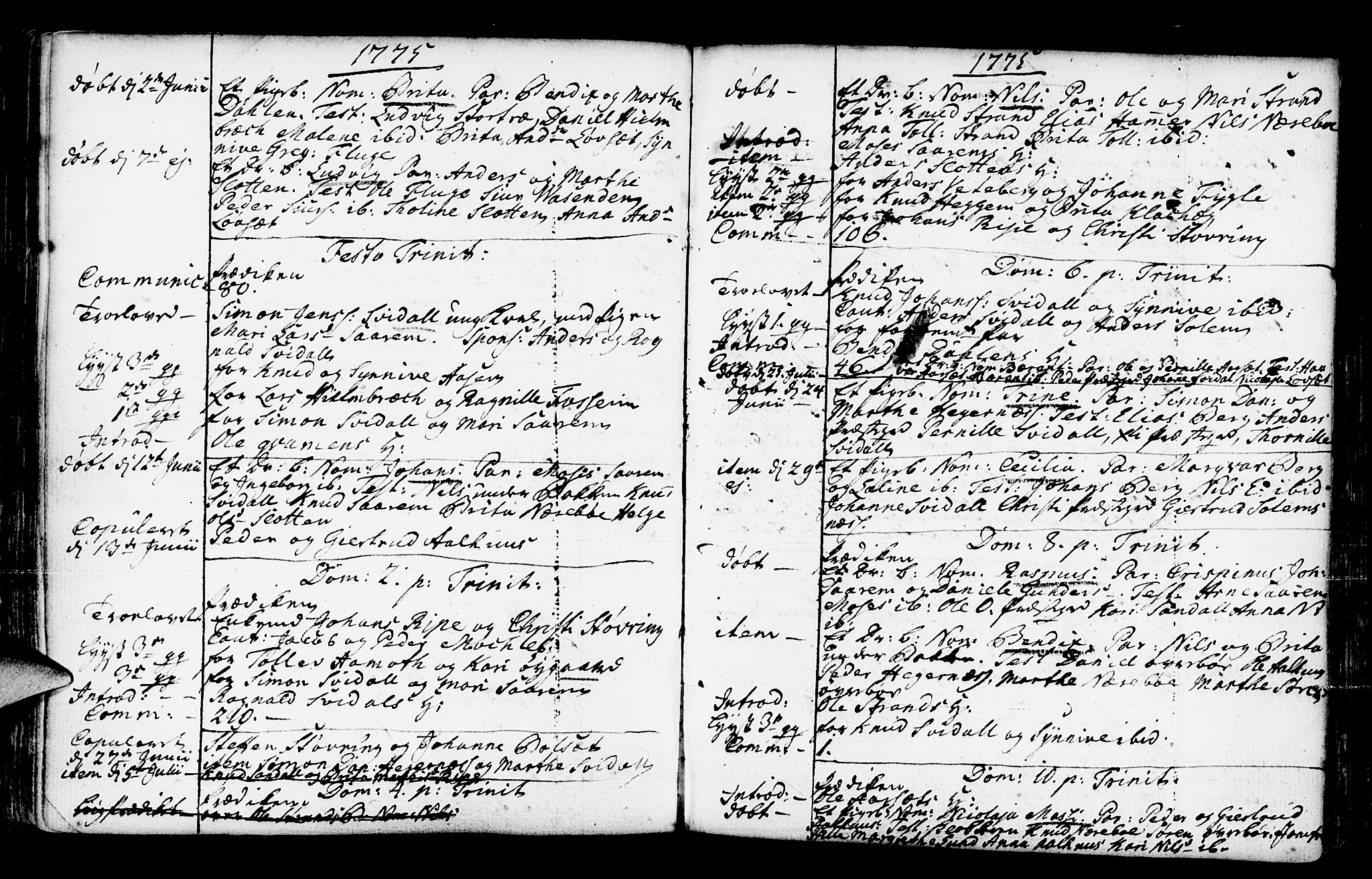 Jølster sokneprestembete, SAB/A-80701/H/Haa/Haaa/L0003: Parish register (official) no. A 3, 1748-1789, p. 148