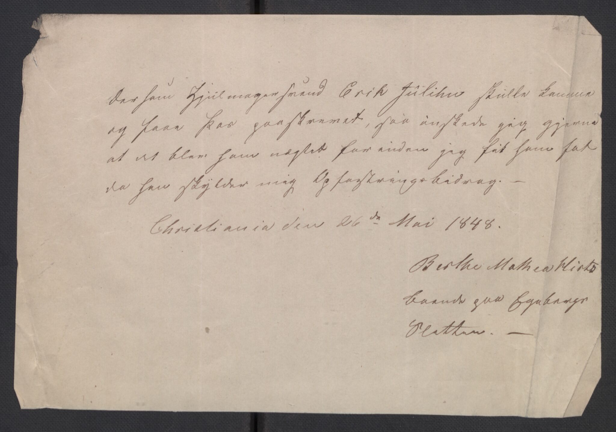 Oslo politidistrikt, AV/SAO-A-10085/E/Ee/Eed/L0002: Passforbud, 1844-1858