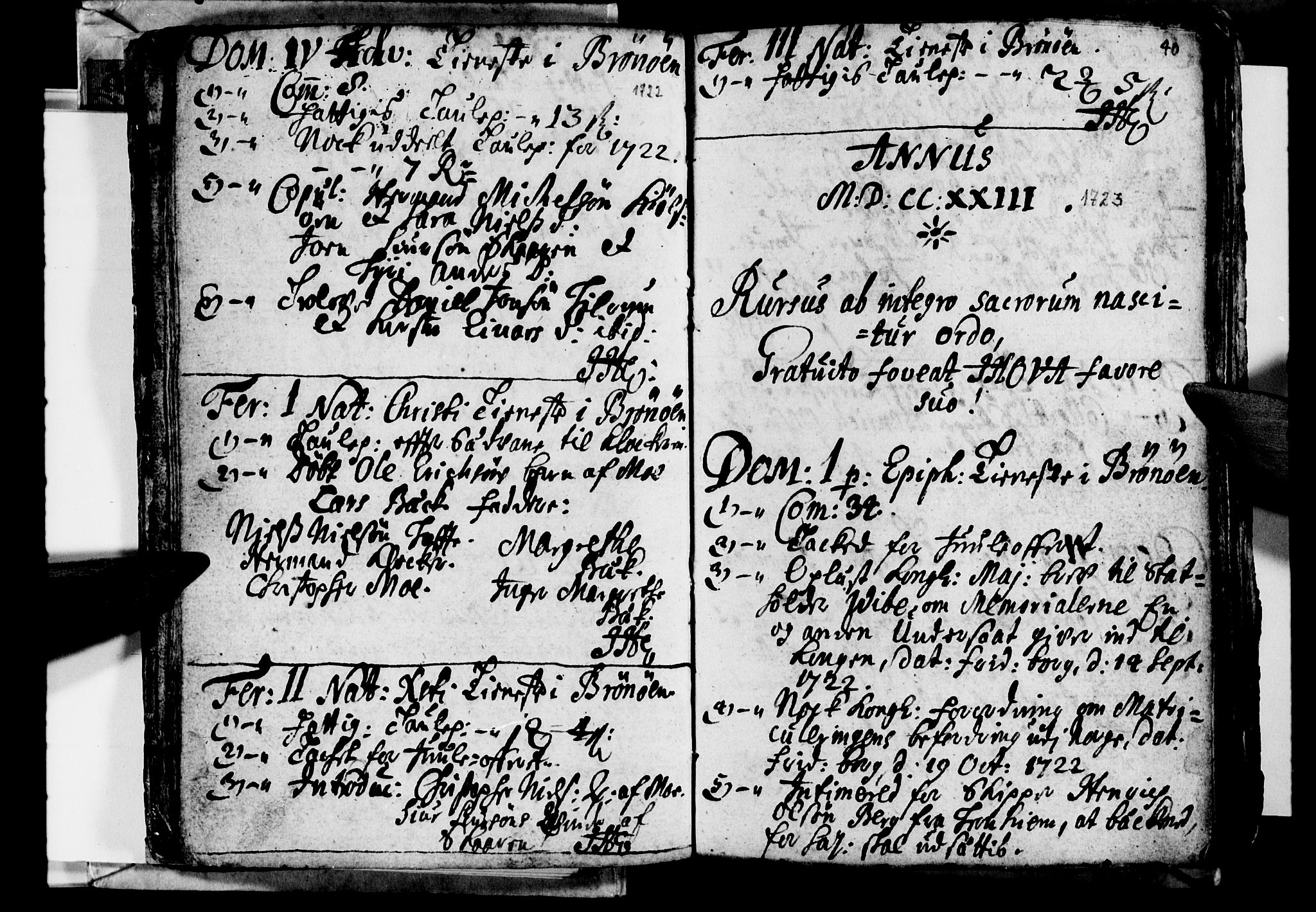 Ministerialprotokoller, klokkerbøker og fødselsregistre - Nordland, SAT/A-1459/813/L0194: Parish register (official) no. 813A04, 1719-1758, p. 40