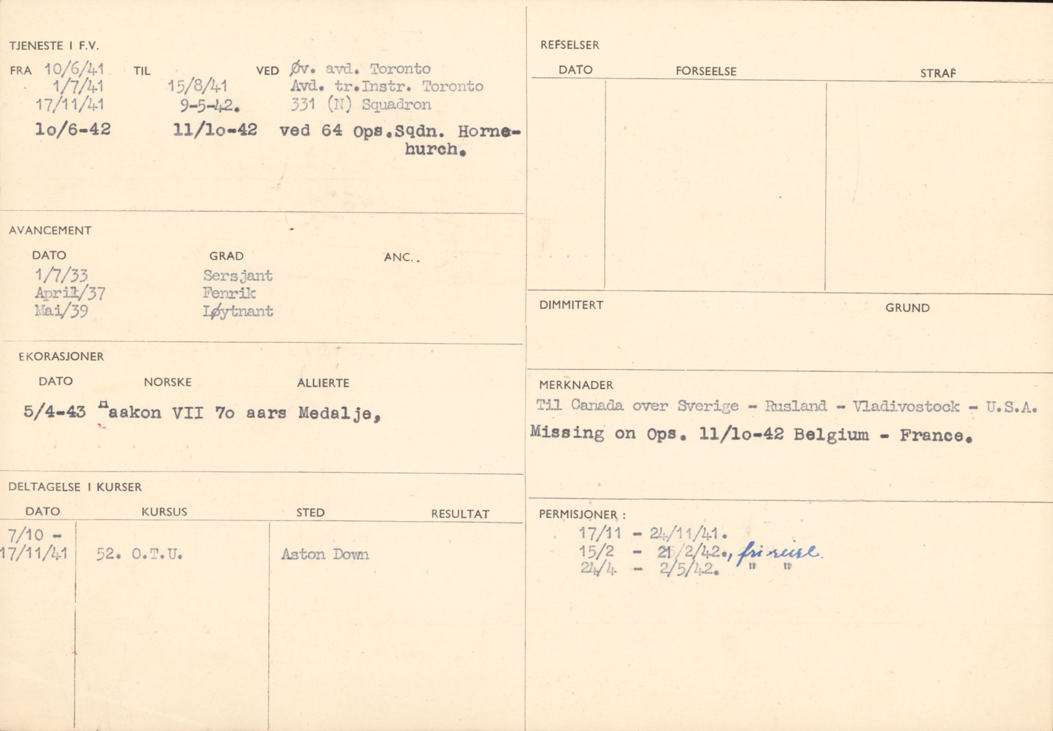 Forsvaret, Forsvarets overkommando/Luftforsvarsstaben, AV/RA-RAFA-4079/P/Pa/L0028: Personellpapirer, 1911, p. 210