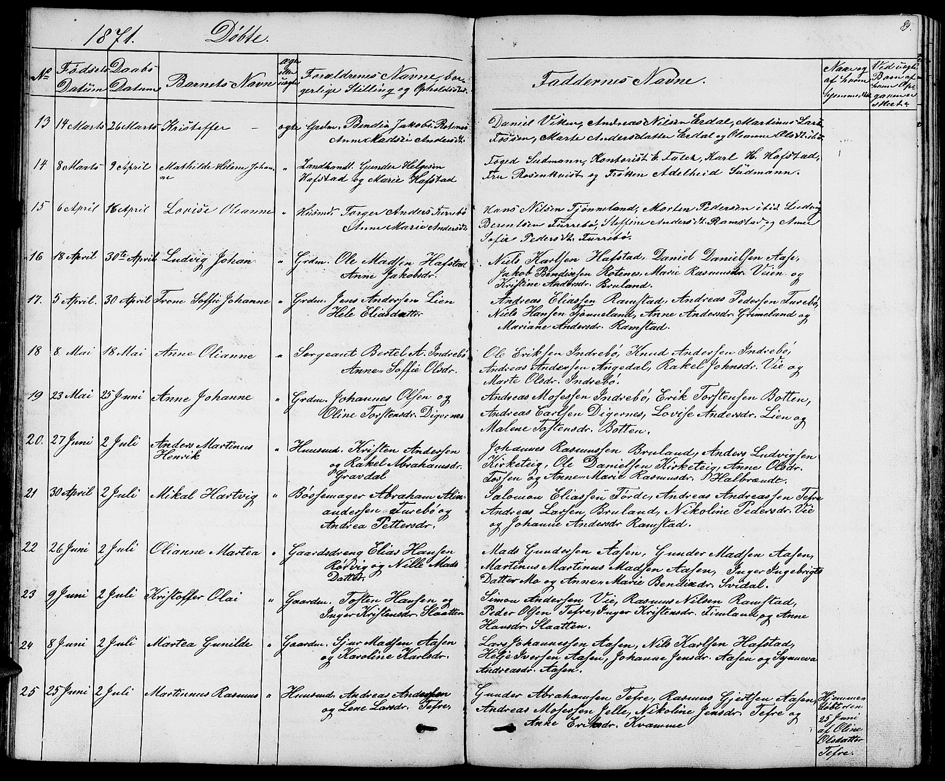 Førde sokneprestembete, AV/SAB-A-79901/H/Hab/Haba/L0001: Parish register (copy) no. A 1, 1853-1880, p. 89