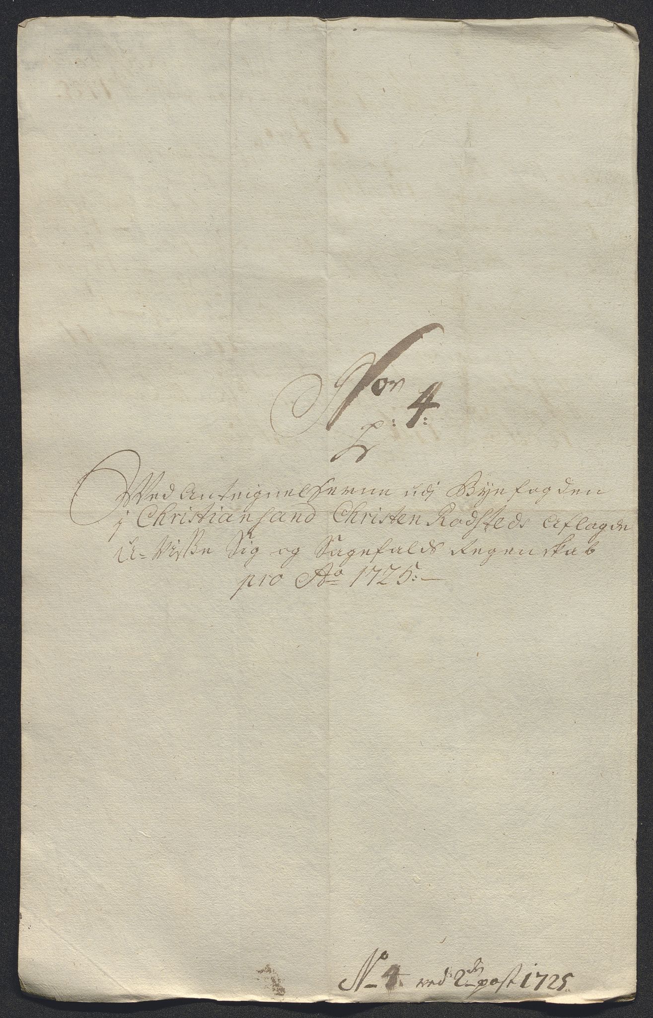 Rentekammeret inntil 1814, Reviderte regnskaper, Byregnskaper, AV/RA-EA-4066/R/Rm/L0286: [M19] Sikt og sakefall, 1719-1727, p. 475