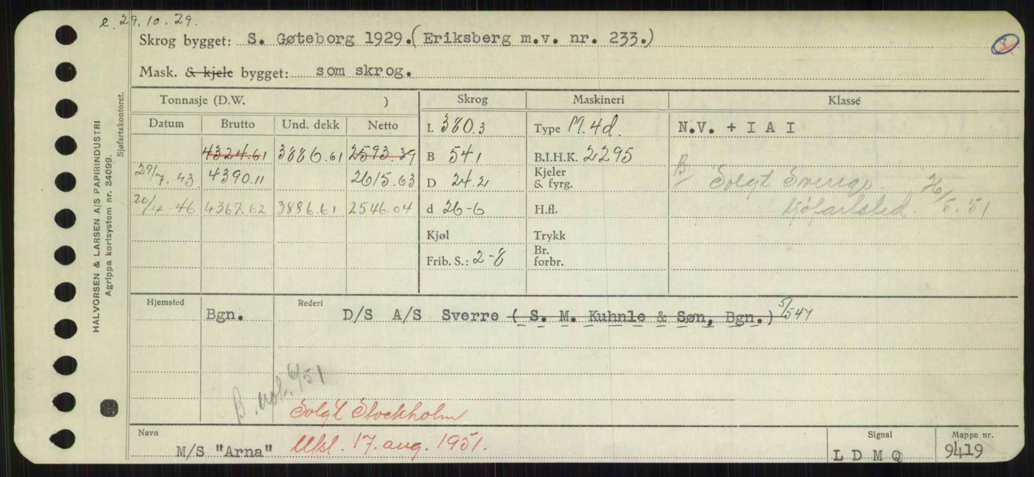 Sjøfartsdirektoratet med forløpere, Skipsmålingen, RA/S-1627/H/Hd/L0002: Fartøy, Apa-Axe, p. 133