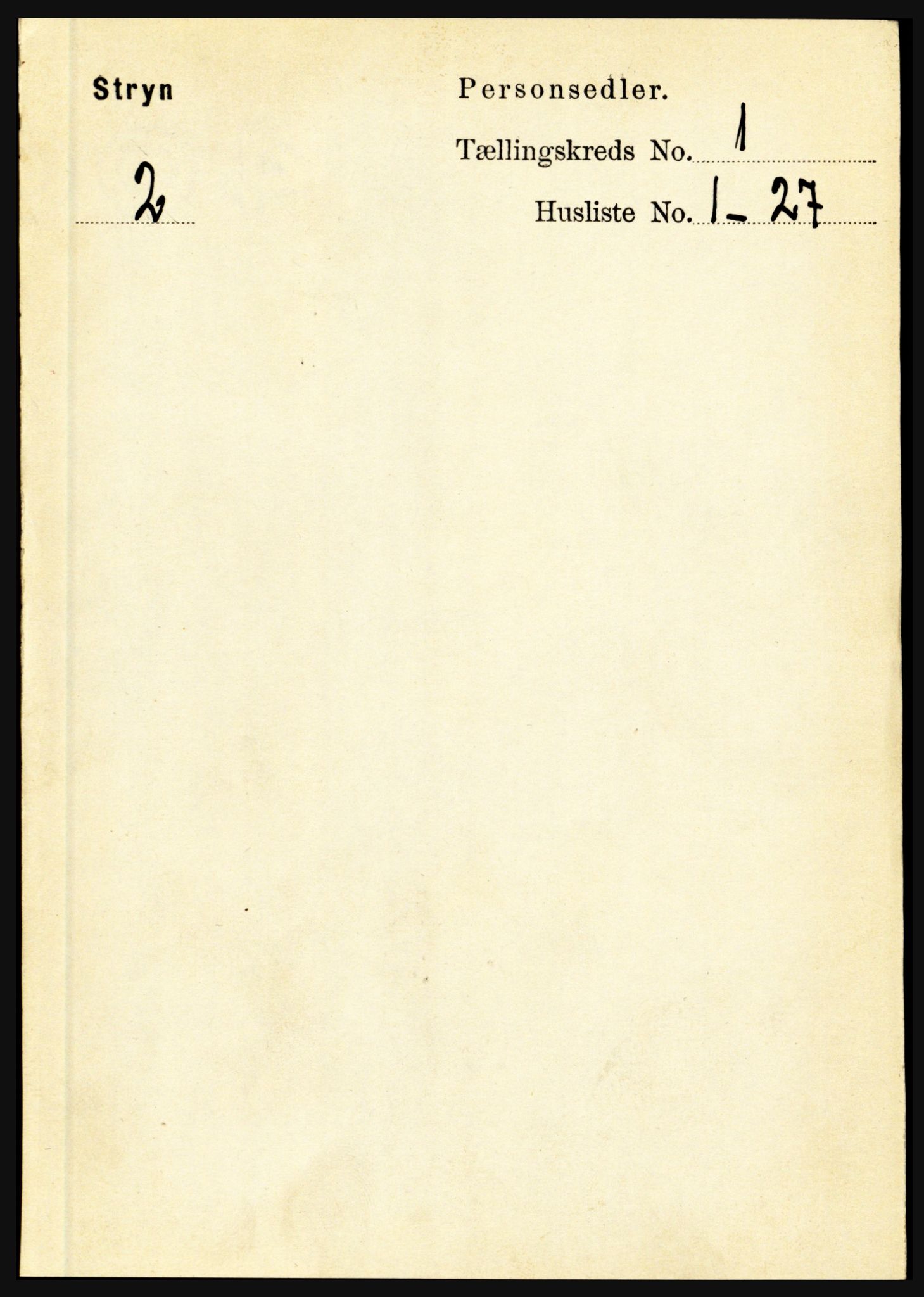 RA, 1891 census for 1448 Stryn, 1891, p. 57