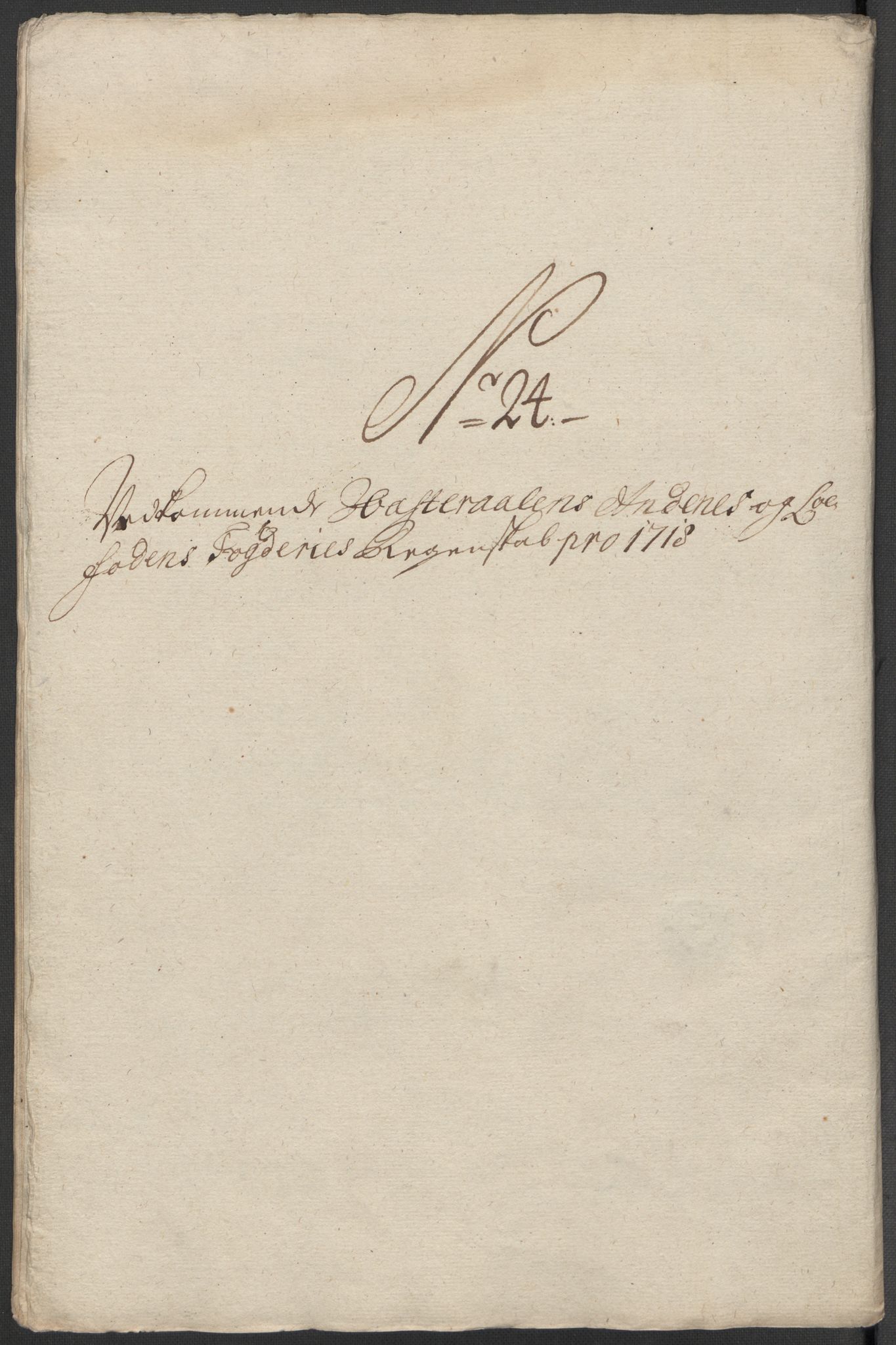 Rentekammeret inntil 1814, Reviderte regnskaper, Fogderegnskap, AV/RA-EA-4092/R67/L4684: Fogderegnskap Vesterålen, Andenes og Lofoten, 1718, p. 224