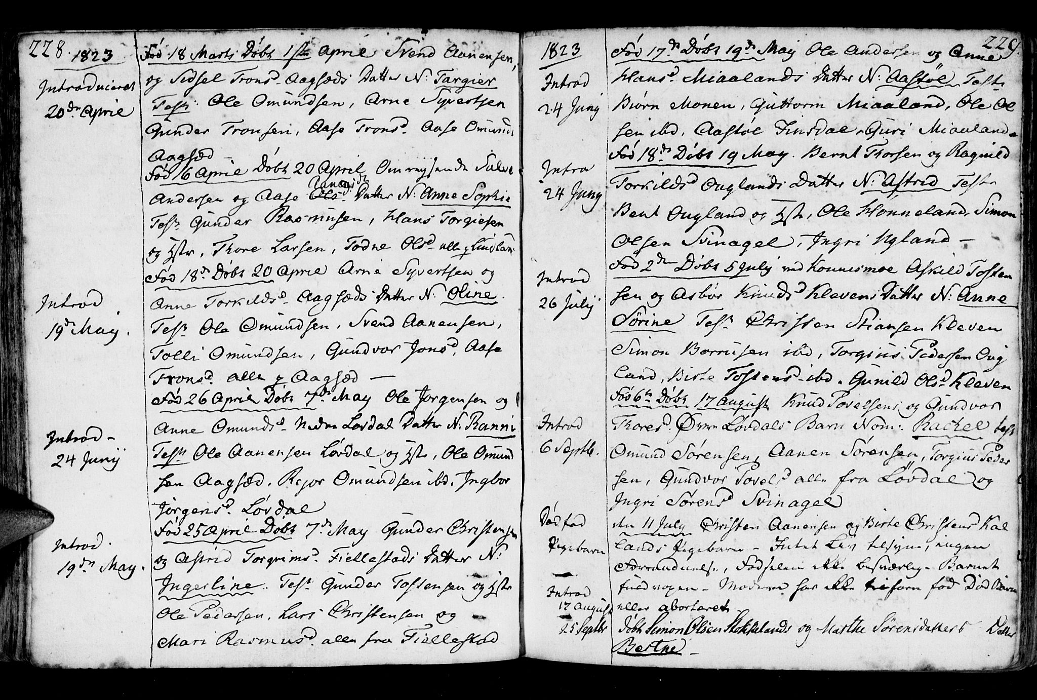 Holum sokneprestkontor, SAK/1111-0022/F/Fa/Fab/L0004: Parish register (official) no. A 4, 1774-1847, p. 228-229