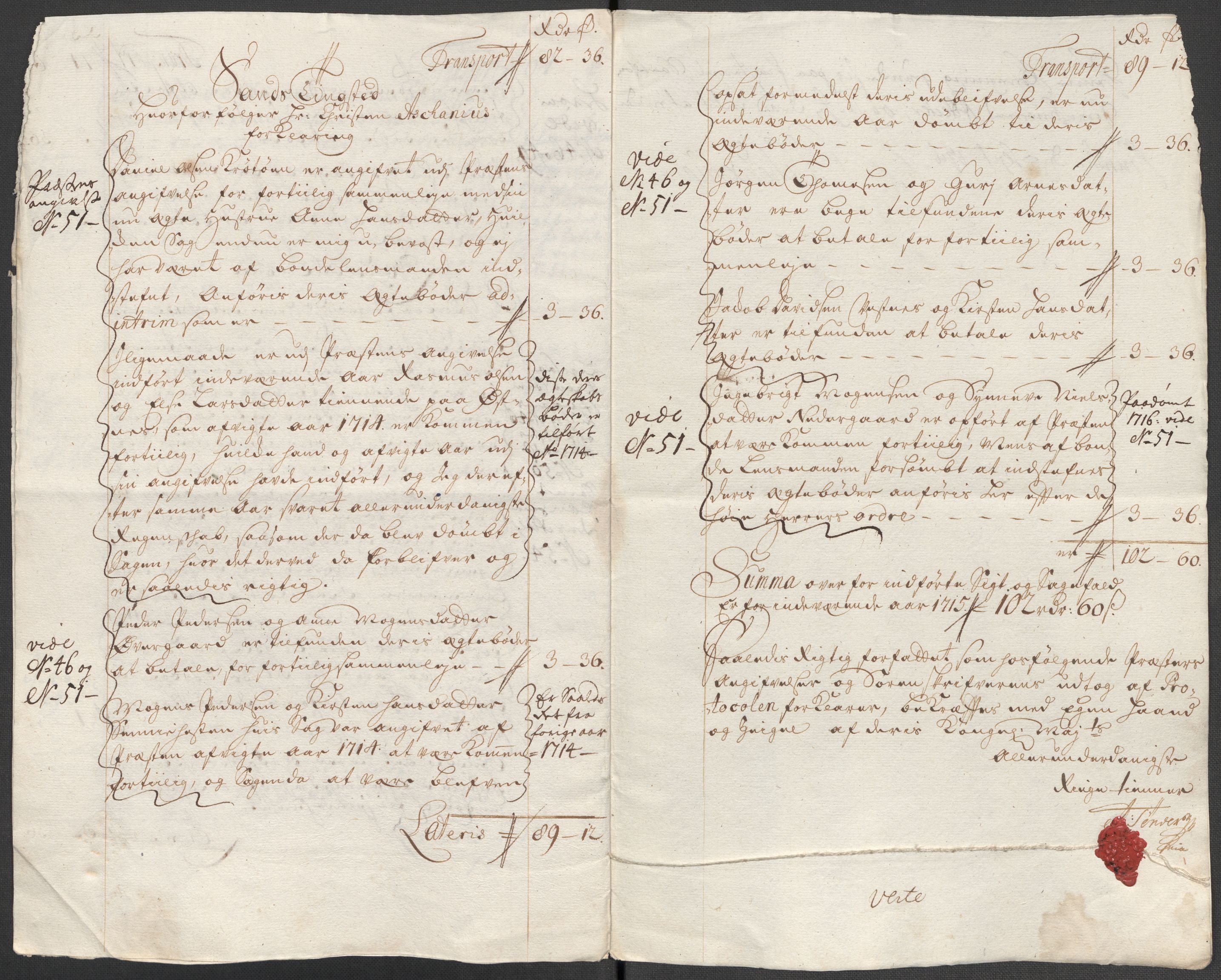 Rentekammeret inntil 1814, Reviderte regnskaper, Fogderegnskap, AV/RA-EA-4092/R68/L4761: Fogderegnskap Senja og Troms, 1715, p. 238