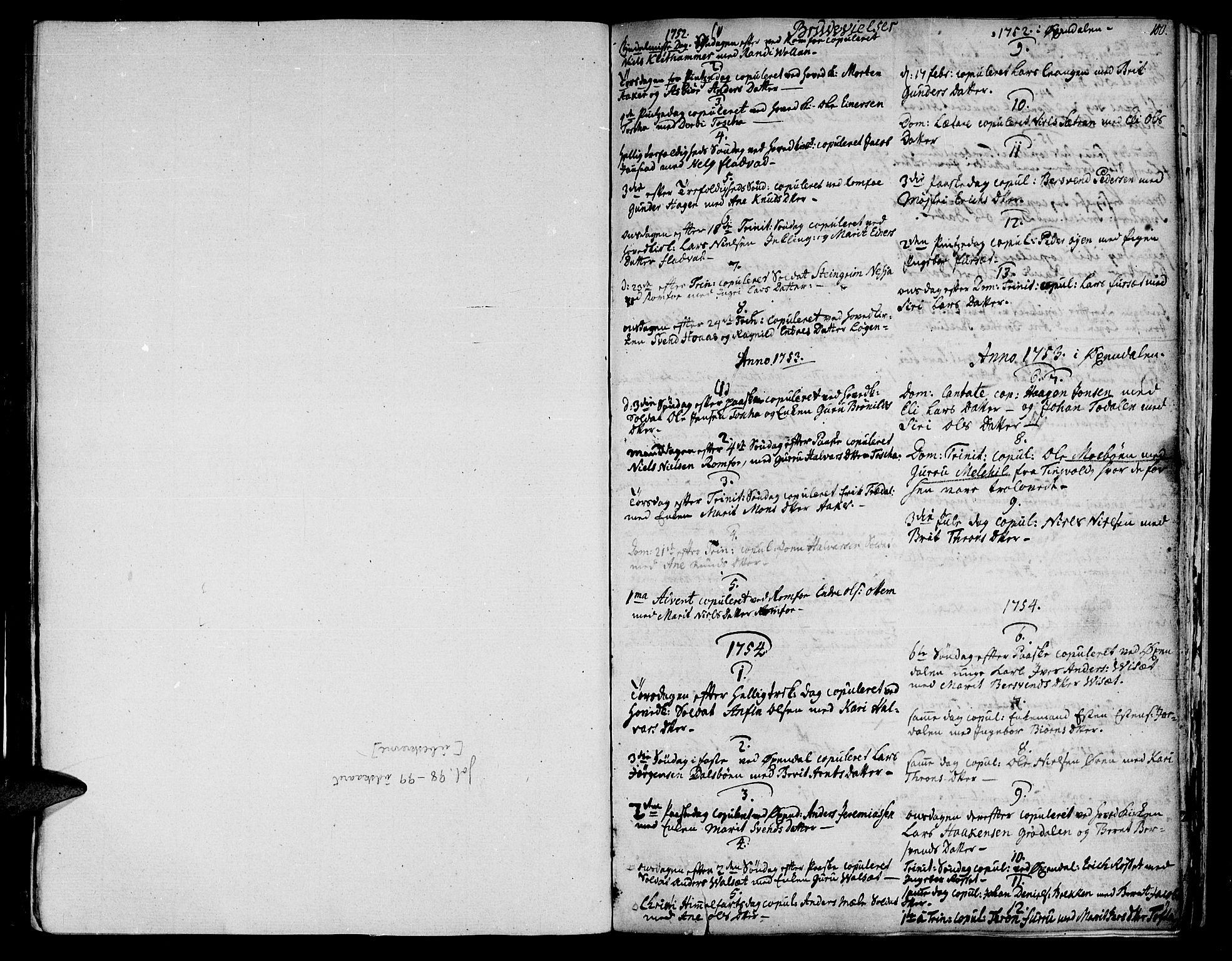 Ministerialprotokoller, klokkerbøker og fødselsregistre - Møre og Romsdal, AV/SAT-A-1454/590/L1007: Parish register (official) no. 590A01, 1752-1793, p. 100