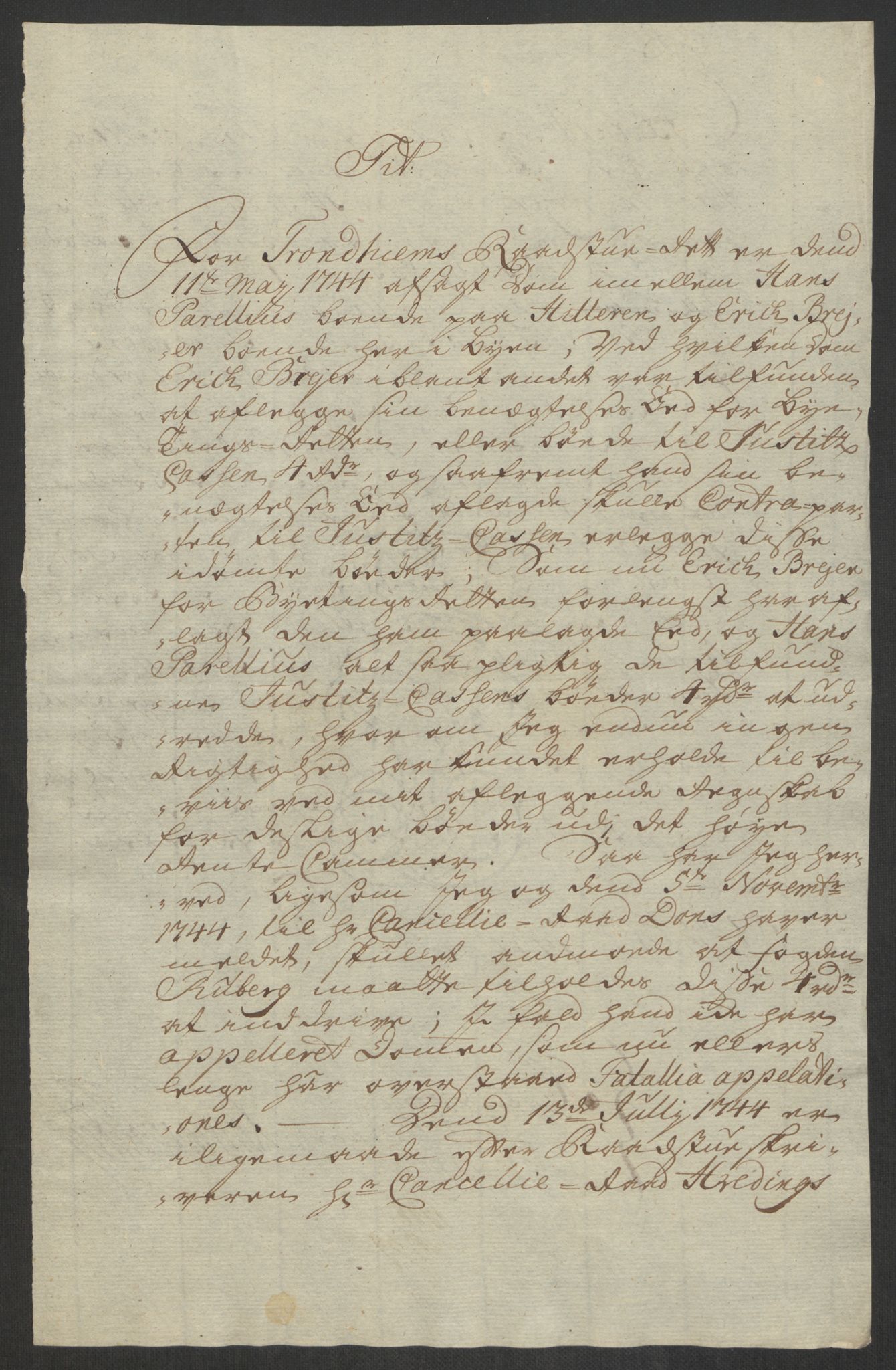 Rentekammeret inntil 1814, Reviderte regnskaper, Byregnskaper, AV/RA-EA-4066/R/Rs/L0541: [S22] Sikt og sakefall, 1743-1746, p. 252