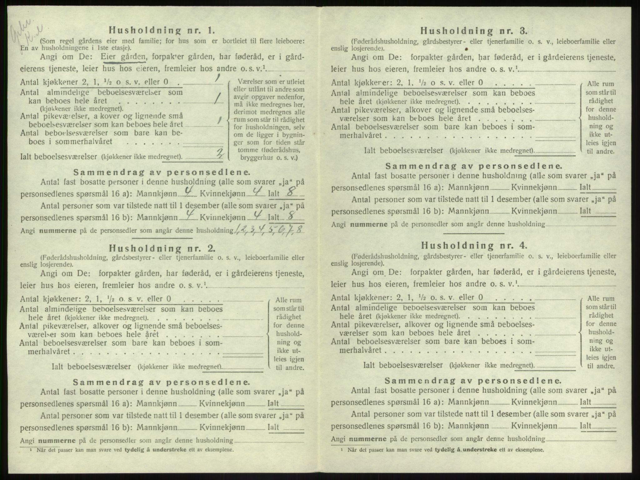 SAB, 1920 census for Naustdal, 1920, p. 517