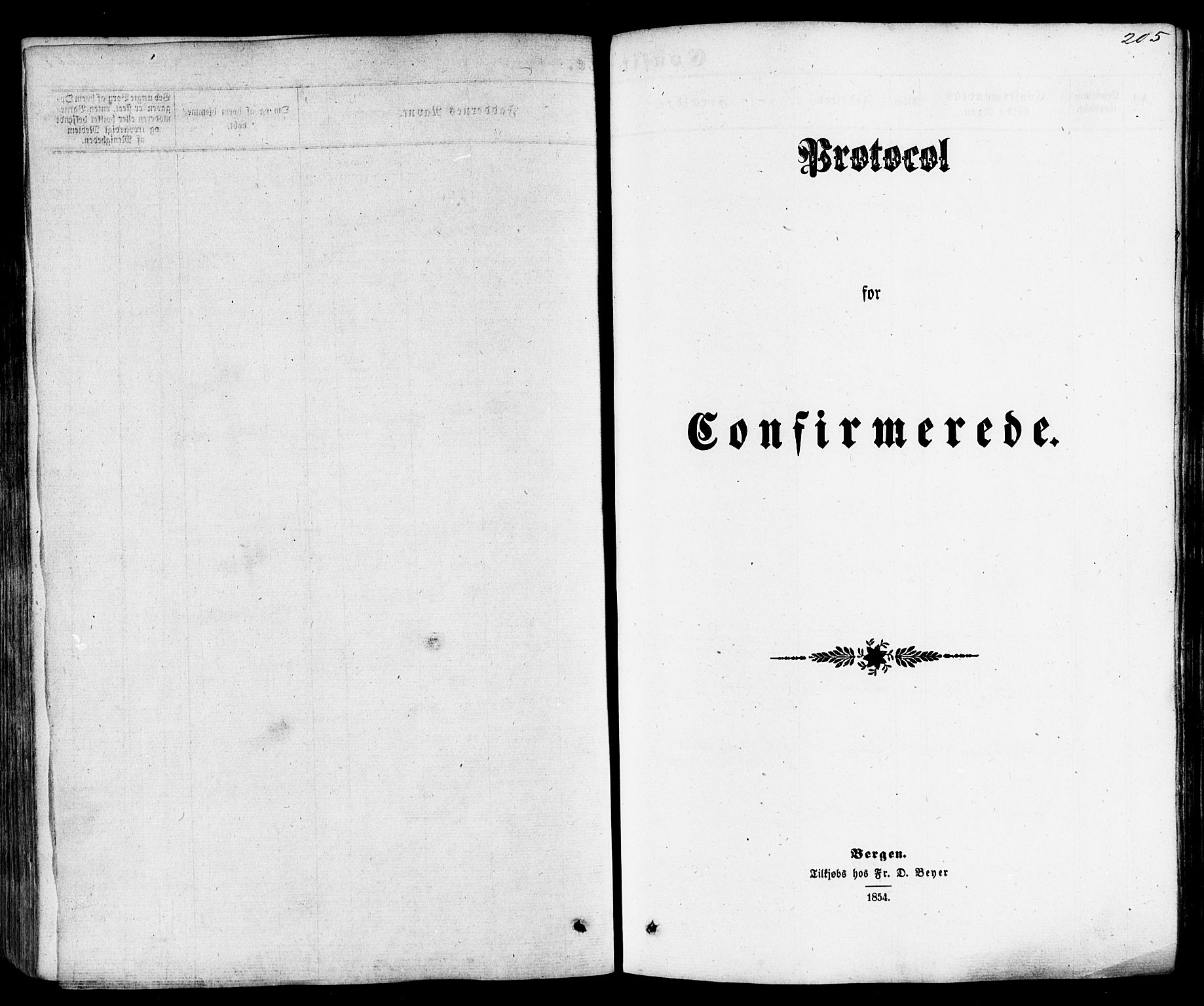 Skjold sokneprestkontor, SAST/A-101847/H/Ha/Haa/L0008: Parish register (official) no. A 8, 1856-1882, p. 205