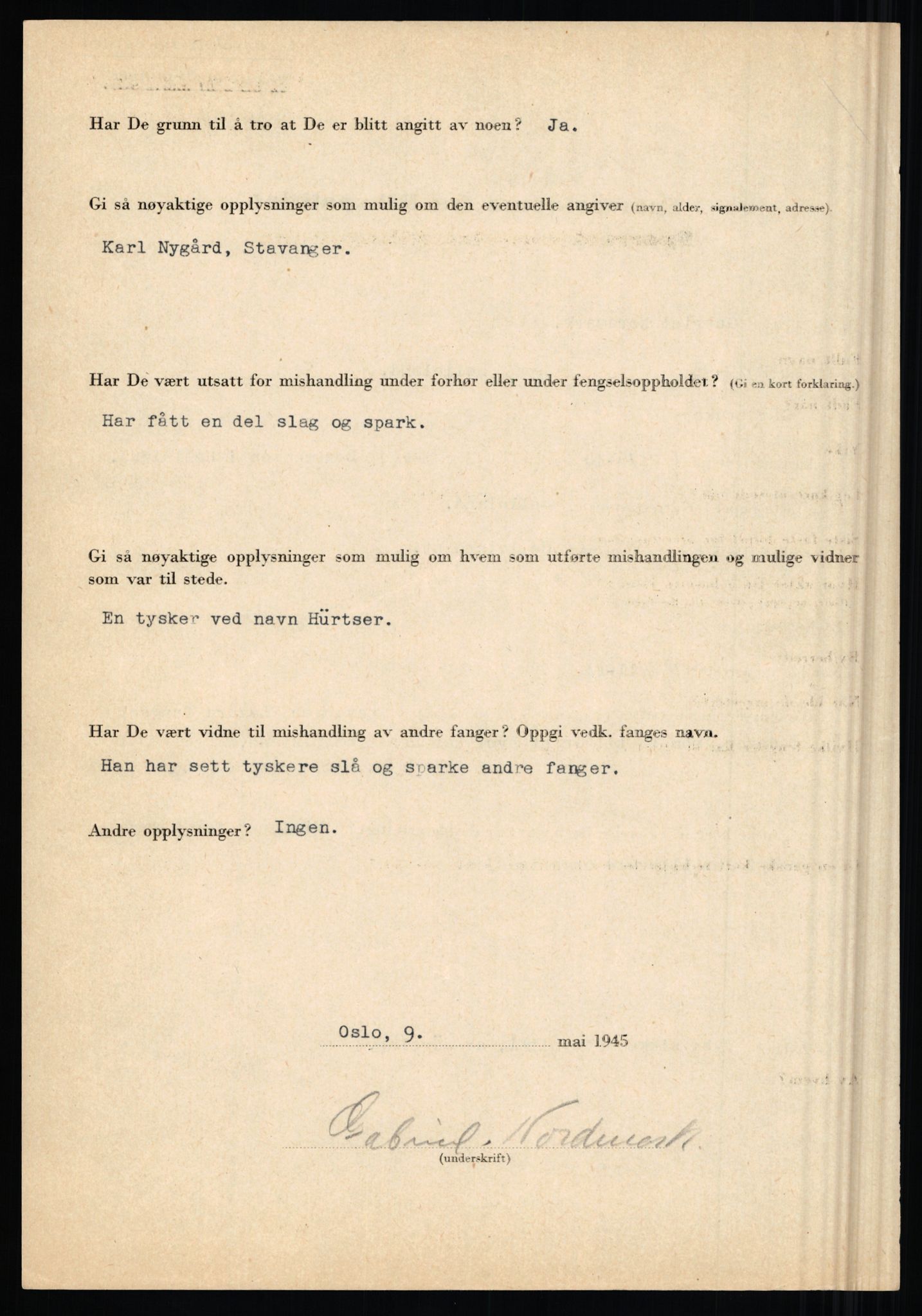 Rikspolitisjefen, AV/RA-S-1560/L/L0012: Mogensen, Øivind - Noraas, Lars, 1940-1945, p. 1031