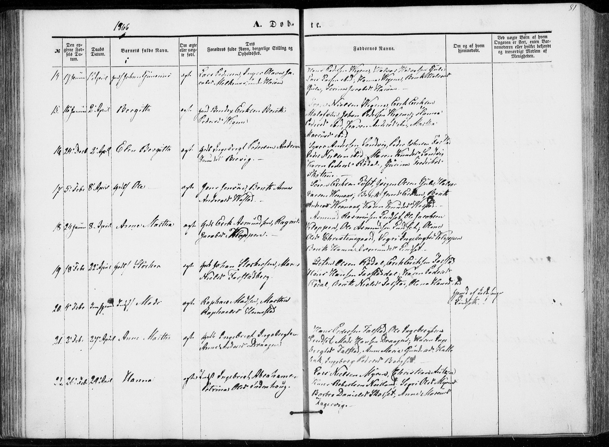 Ministerialprotokoller, klokkerbøker og fødselsregistre - Møre og Romsdal, AV/SAT-A-1454/566/L0767: Parish register (official) no. 566A06, 1852-1868, p. 81