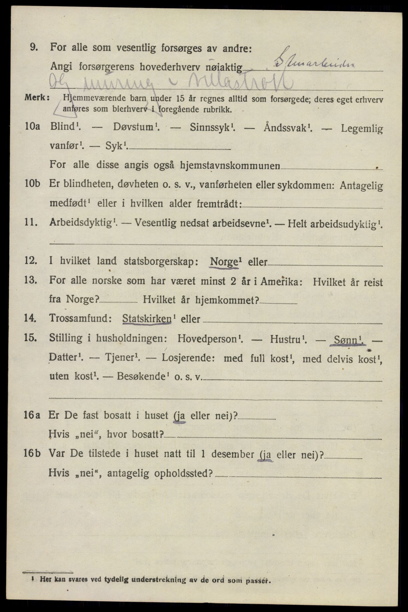 SAO, 1920 census for Nesodden, 1920, p. 5346