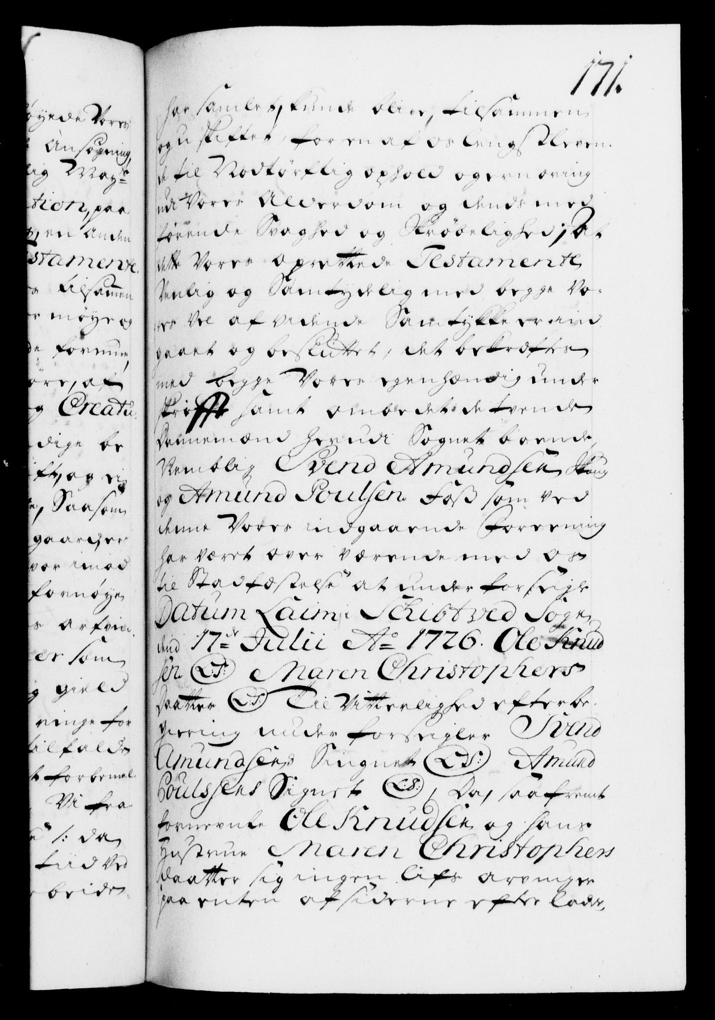 Danske Kanselli 1572-1799, AV/RA-EA-3023/F/Fc/Fca/Fcaa/L0025: Norske registre, 1726-1728, p. 171a