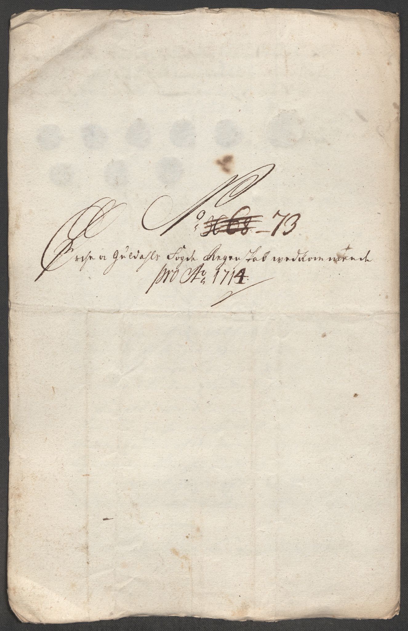 Rentekammeret inntil 1814, Reviderte regnskaper, Fogderegnskap, AV/RA-EA-4092/R60/L3965: Fogderegnskap Orkdal og Gauldal, 1714, p. 466