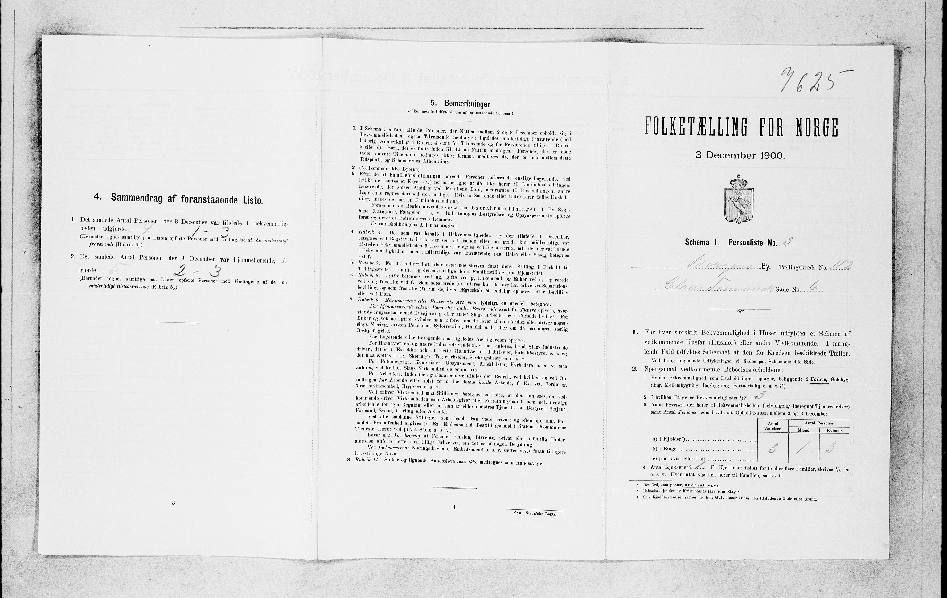 SAB, 1900 census for Bergen, 1900, p. 23367