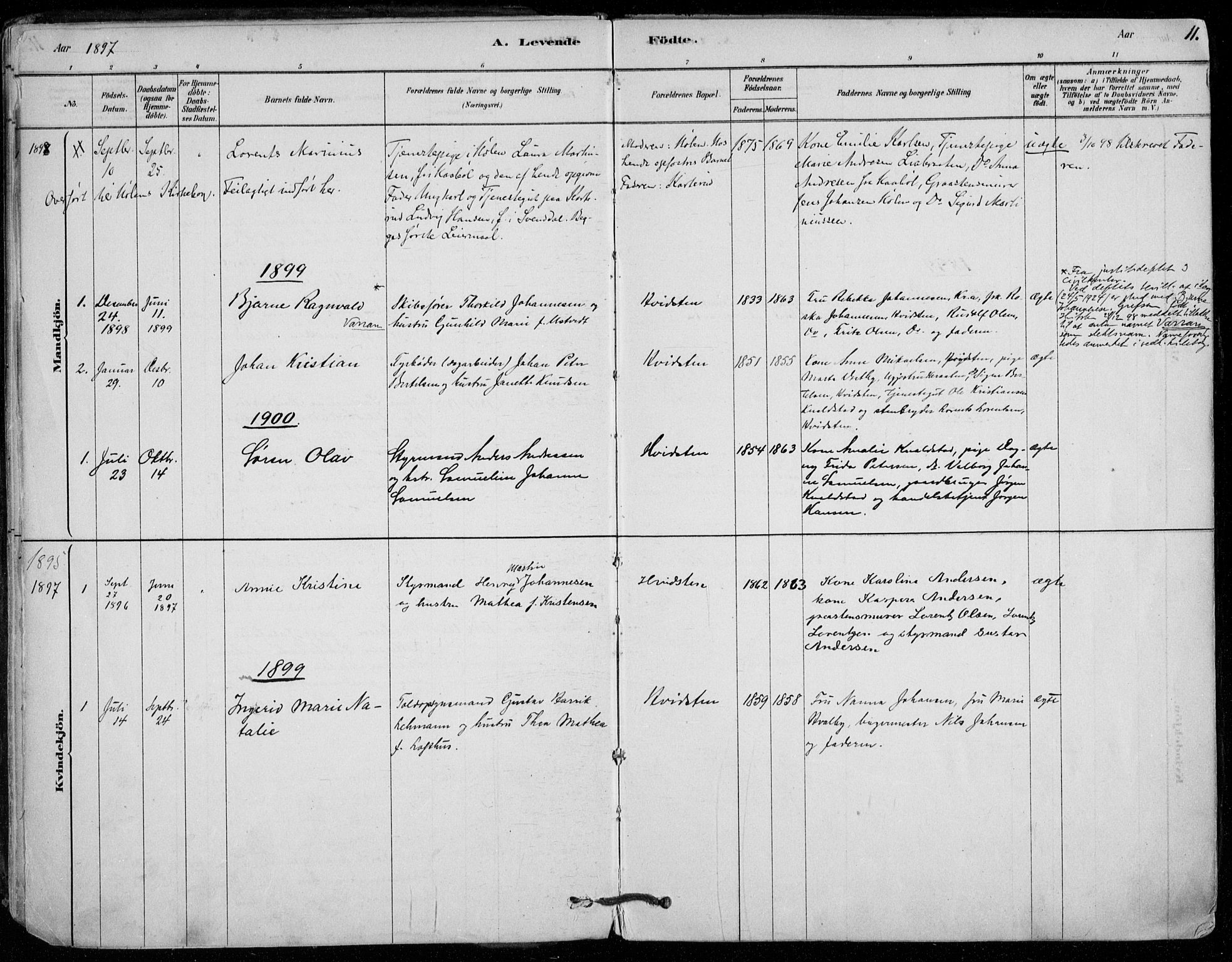 Vestby prestekontor Kirkebøker, SAO/A-10893/F/Fd/L0001: Parish register (official) no. IV 1, 1878-1945, p. 11