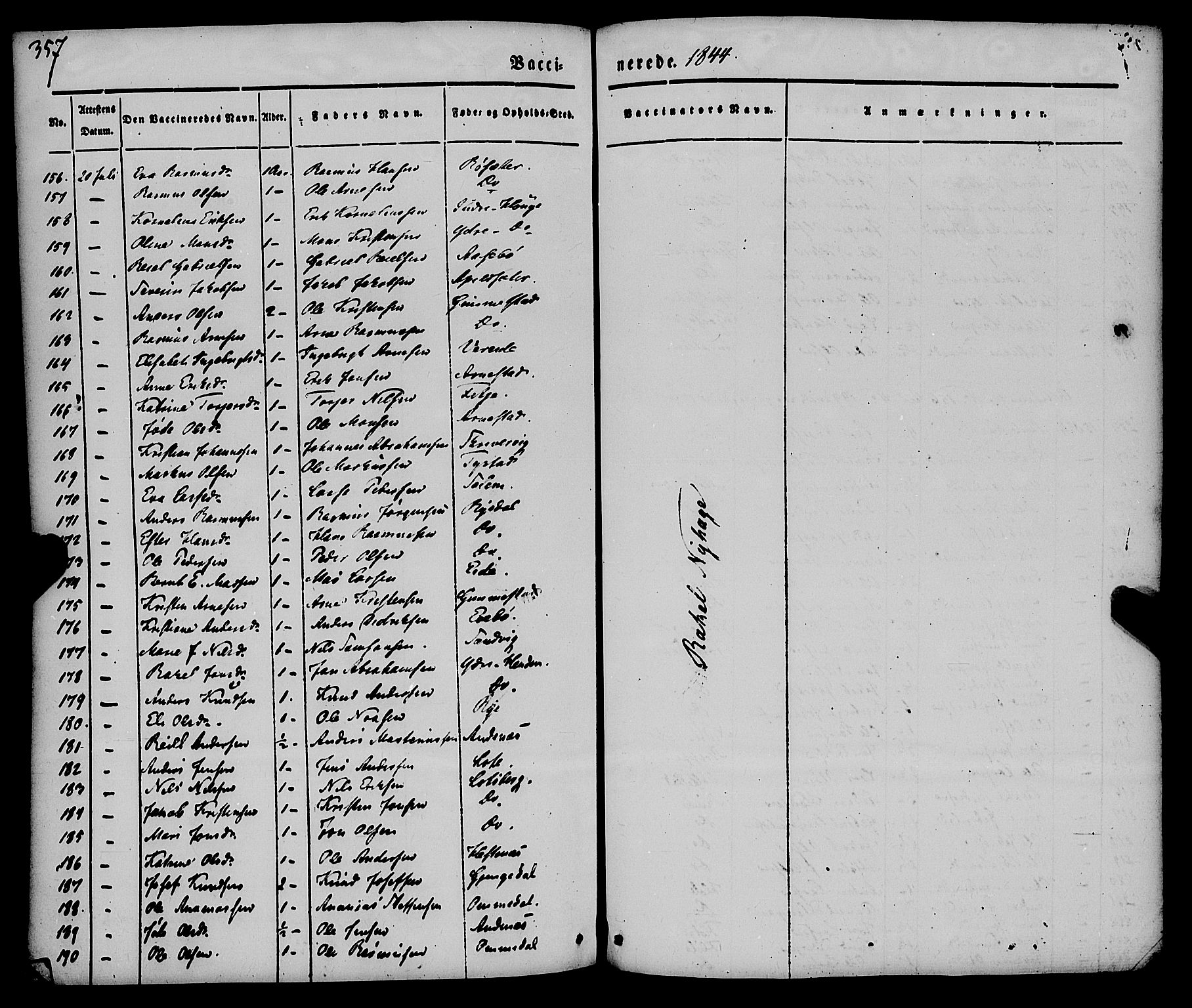 Gloppen sokneprestembete, SAB/A-80101/H/Haa/Haaa/L0008: Parish register (official) no. A 8, 1837-1855, p. 357