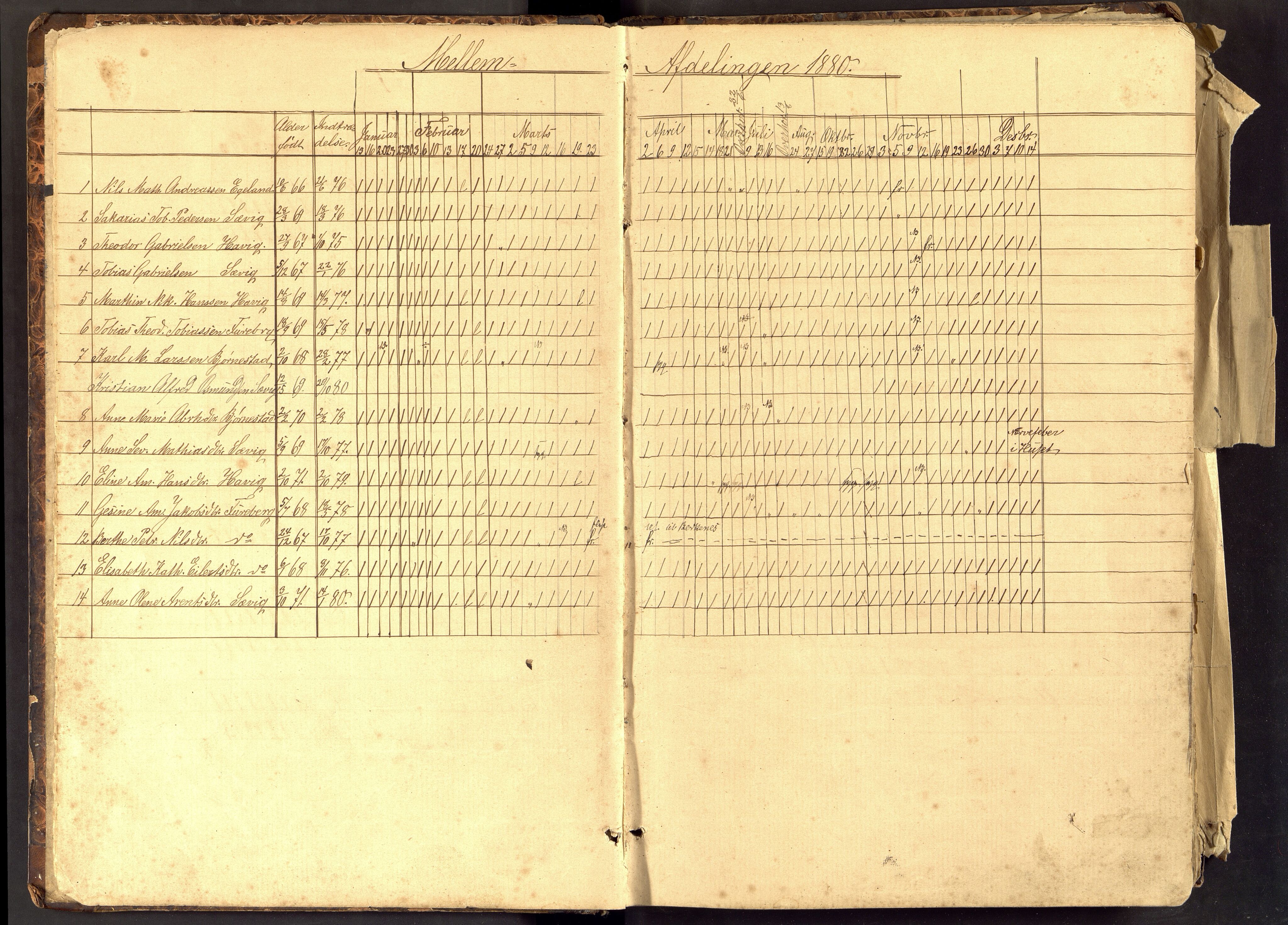Spind kommune - Sævik Skolekrets/Folkeskole, ARKSOR/1003SP550/I/L0001: Dagbok, Sævik skolekreds, 1880-1916