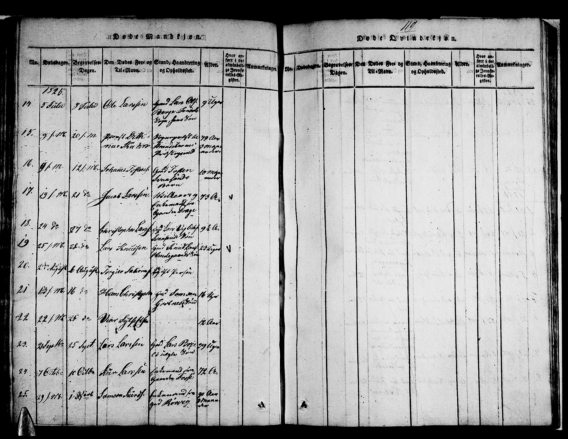 Strandebarm sokneprestembete, AV/SAB-A-78401/H/Haa: Parish register (official) no. A 5, 1816-1826, p. 119