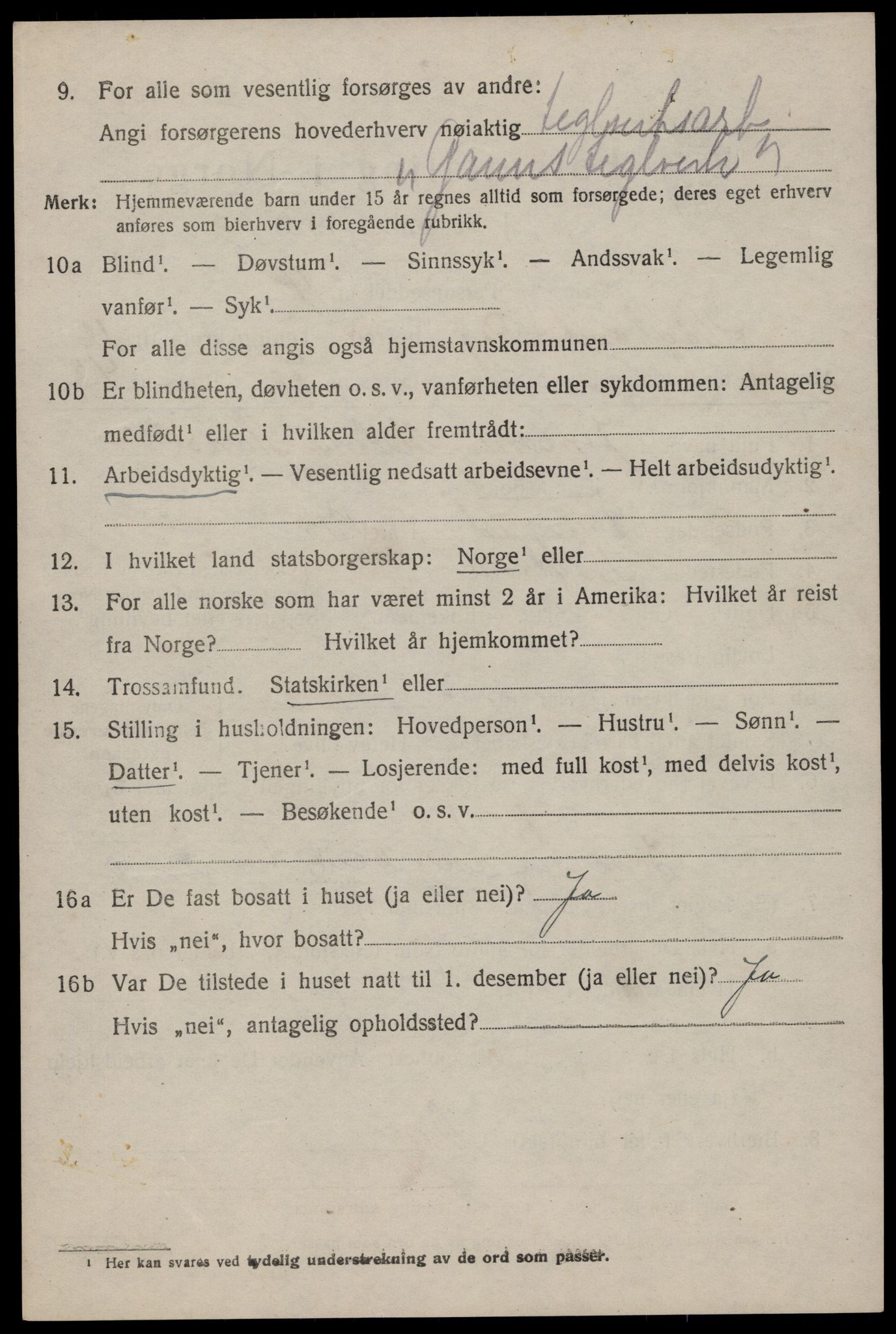 SAST, 1920 census for Høyland, 1920, p. 9571