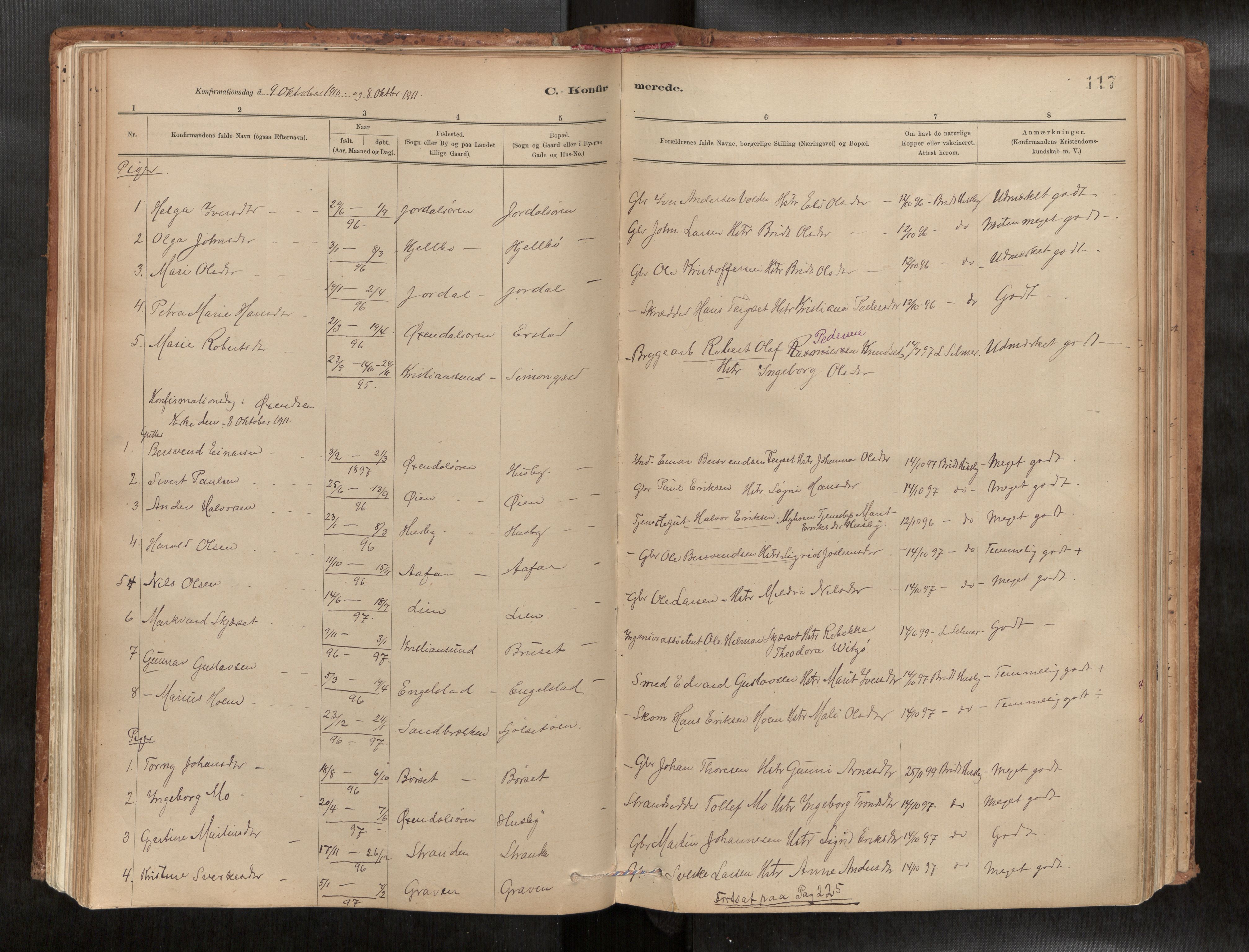 Ministerialprotokoller, klokkerbøker og fødselsregistre - Møre og Romsdal, SAT/A-1454/588/L1006: Parish register (official) no. 588A03, 1886-1912, p. 117