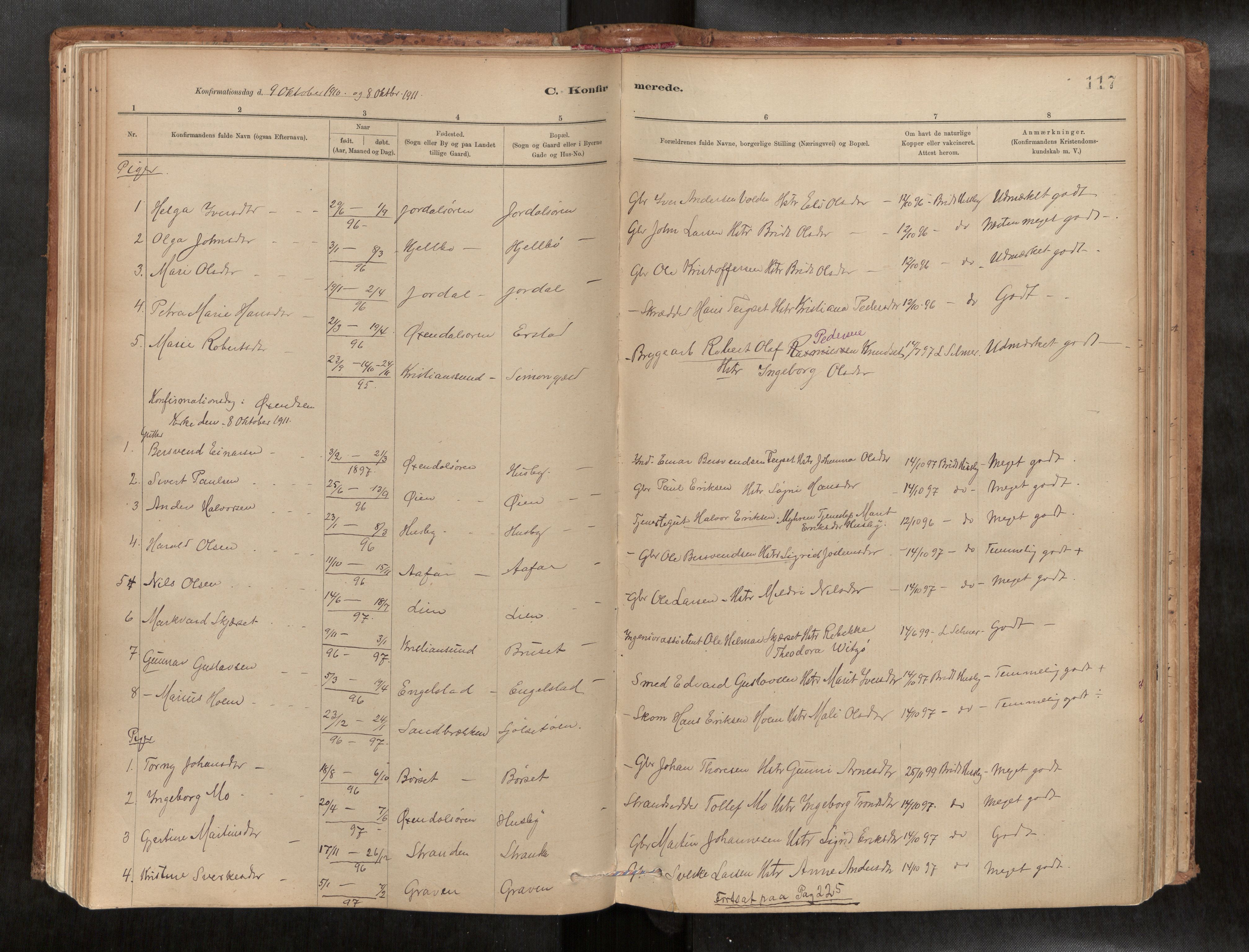Ministerialprotokoller, klokkerbøker og fødselsregistre - Møre og Romsdal, AV/SAT-A-1454/588/L1006: Parish register (official) no. 588A03, 1886-1912, p. 117
