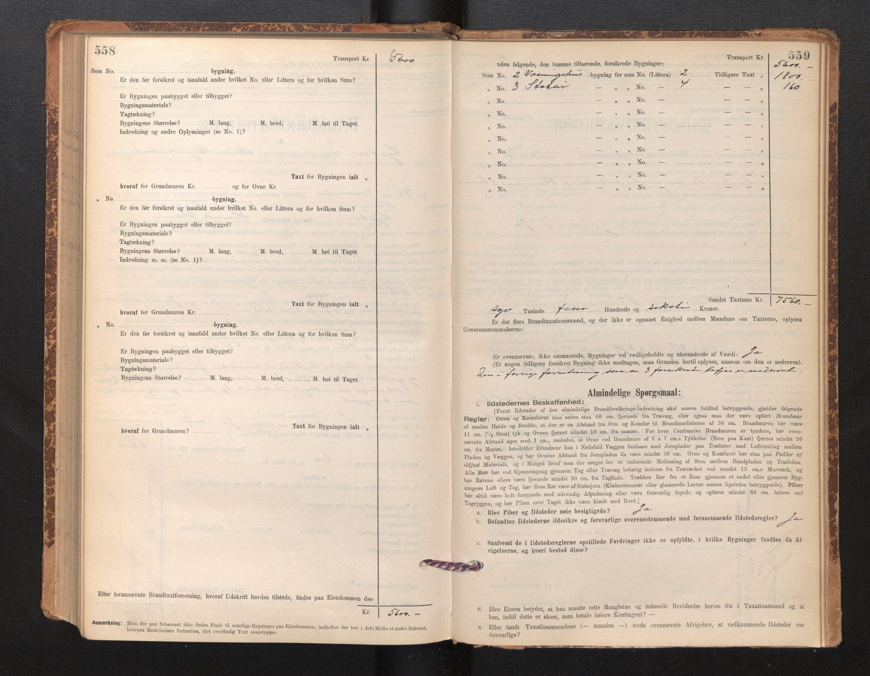 Lensmannen i Luster, SAB/A-29301/0012/L0007: Branntakstprotokoll, skjematakst, 1895-1935, p. 558-559