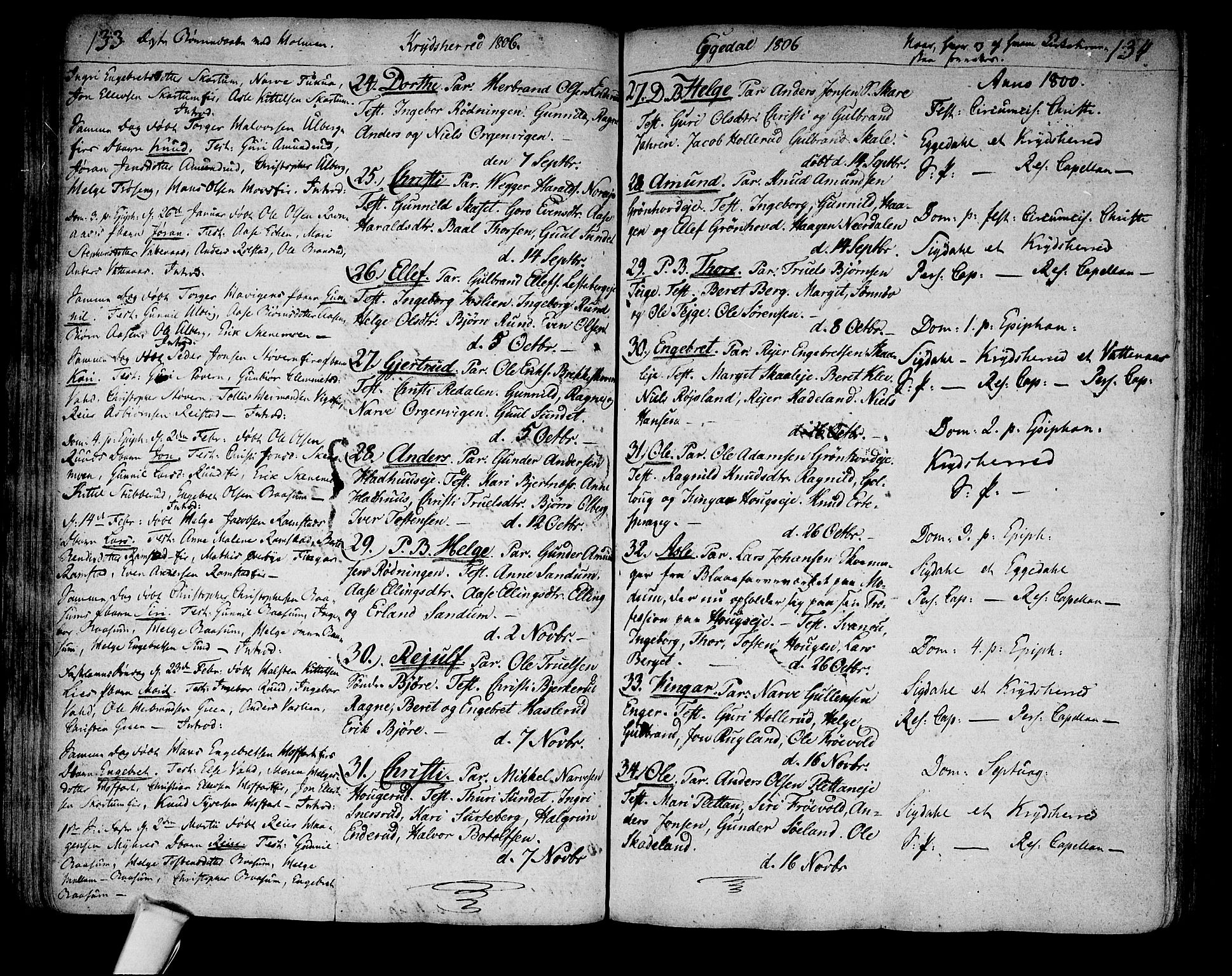 Sigdal kirkebøker, SAKO/A-245/F/Fa/L0003: Parish register (official) no. I 3, 1793-1811, p. 133-134
