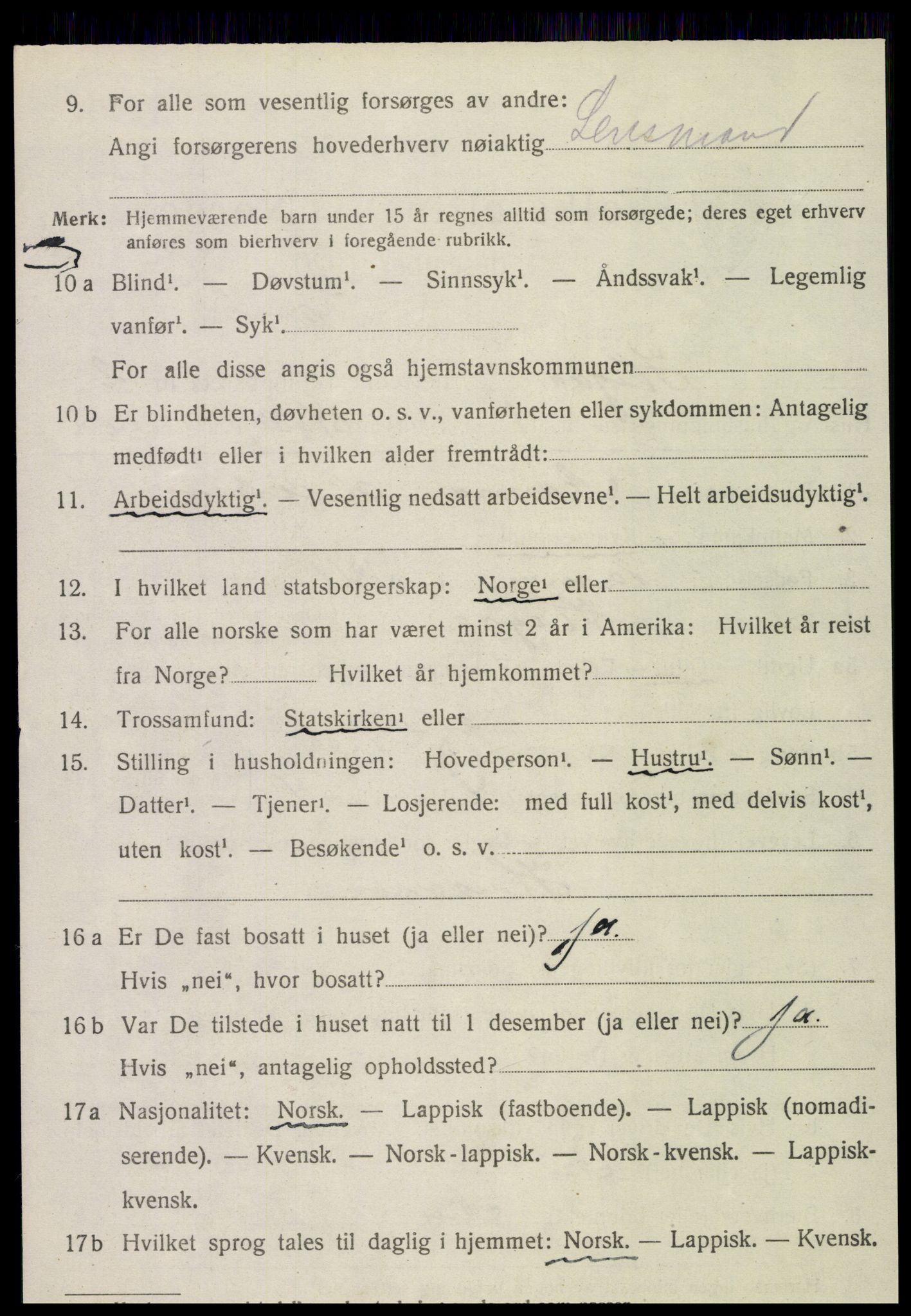 SAT, 1920 census for Hegra, 1920, p. 1559